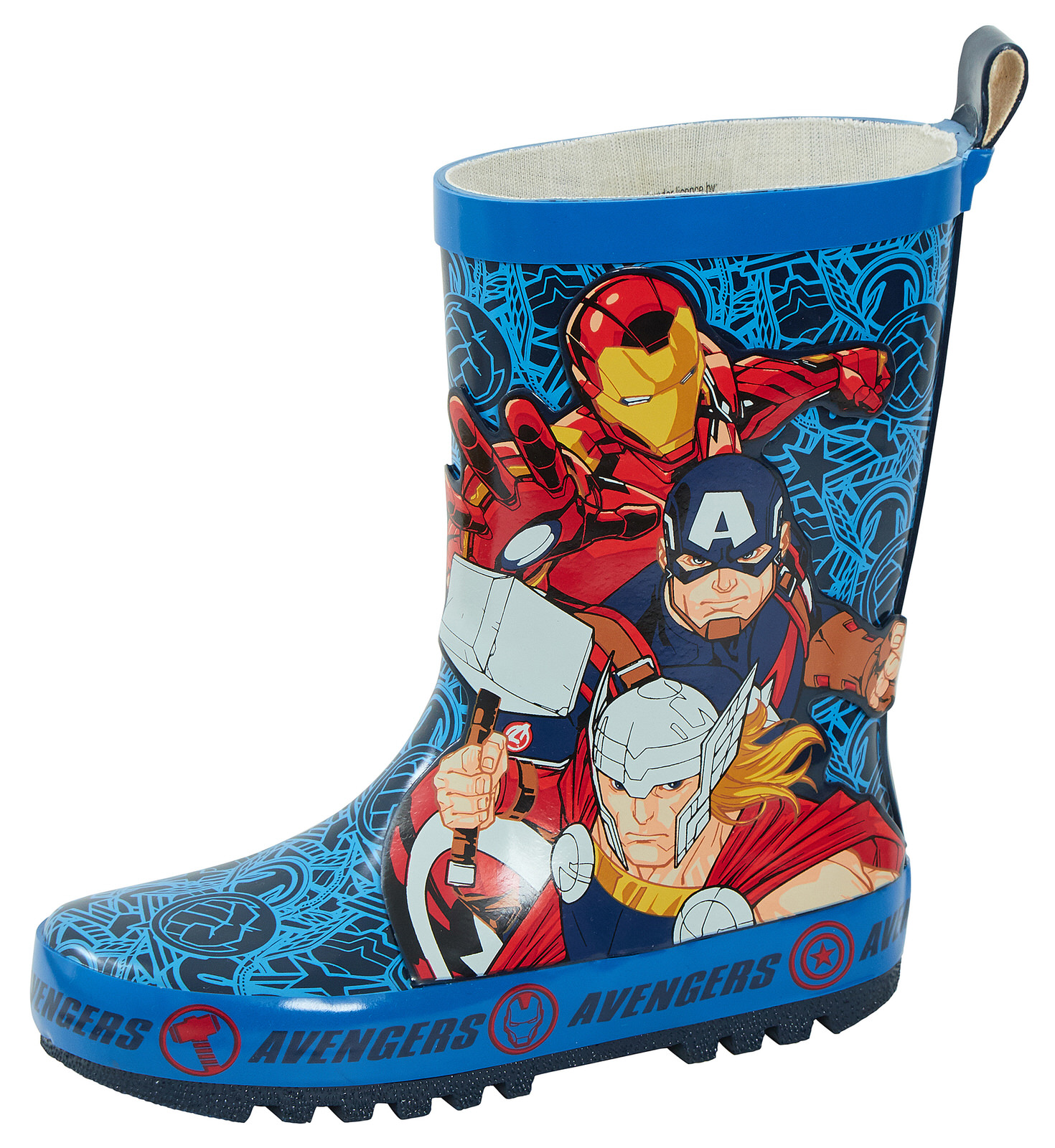 Marvel Avengers 3D Rubber Wellington Boots Kids Super Hero Snow Rain Wellies - Picture 16 of 20