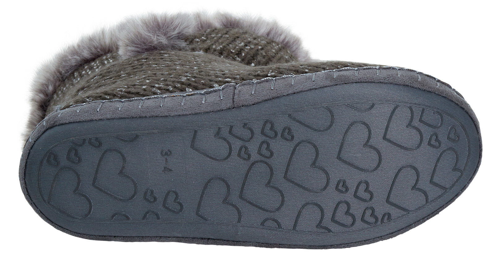 glitter slipper boots