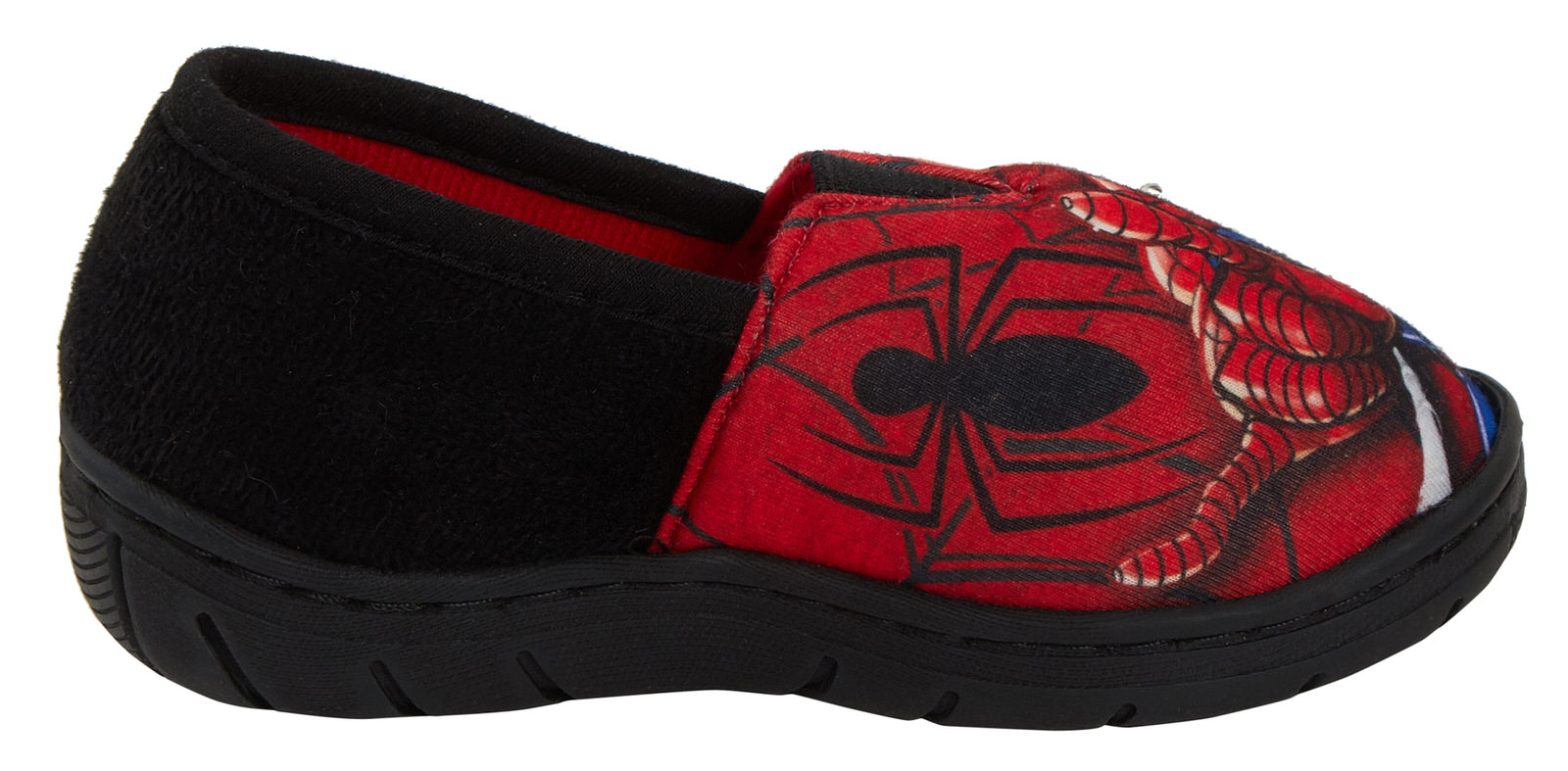 Boys Marvel Spiderman Light Up Slippers Slip On Mules Shoes Super Hero Size - Picture 10 of 17
