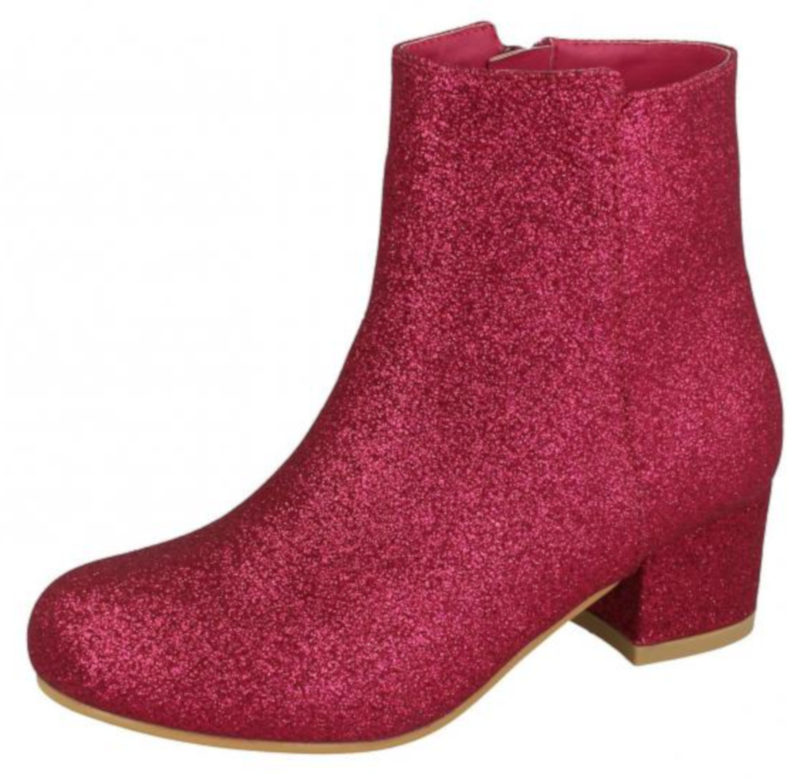 girls red glitter boots
