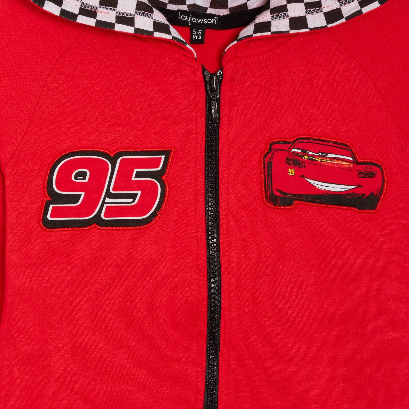 Disney Cars Boys Hooded Jacket Lightning McQueen Kids Zip Hoodie Jumper Size - Picture 7 of 30