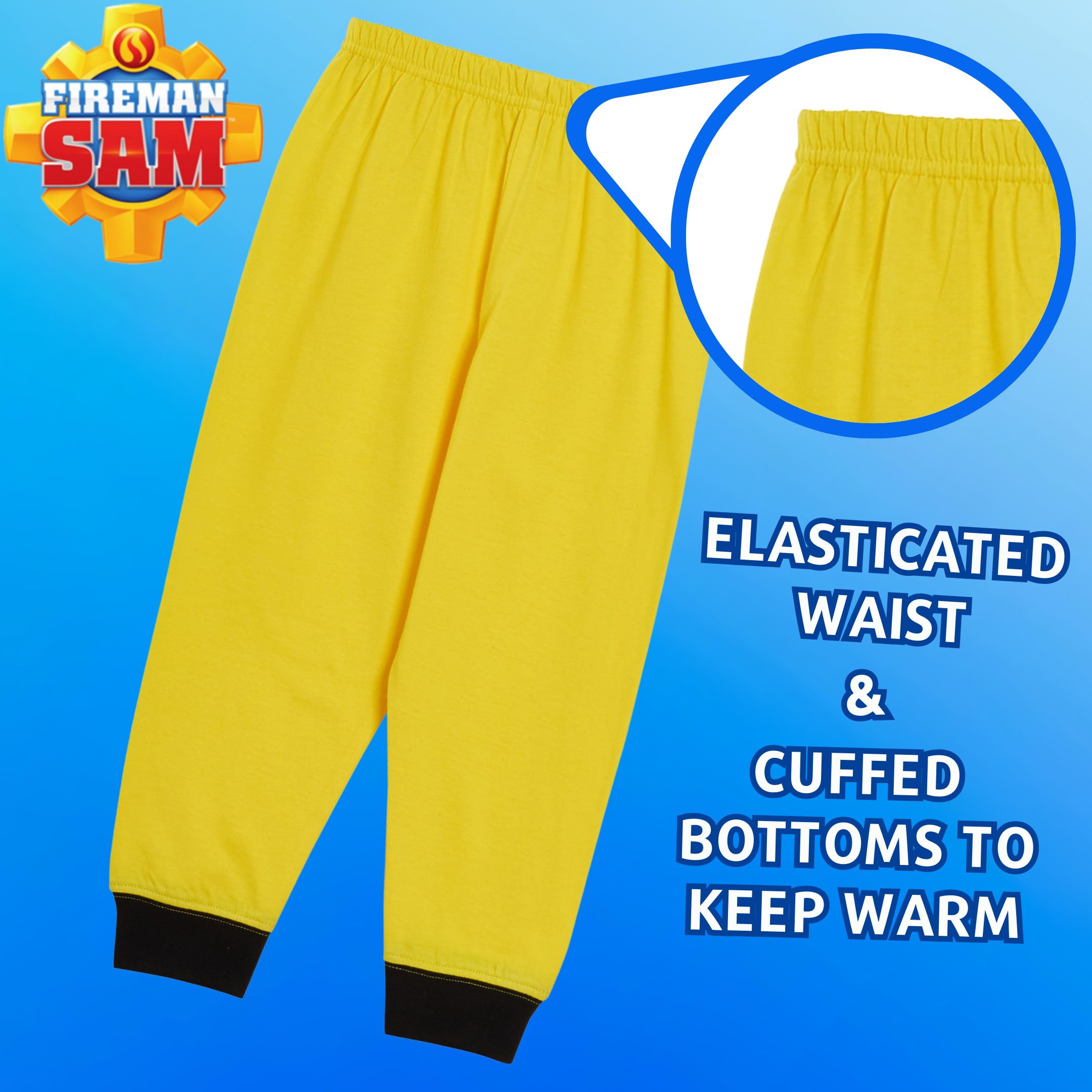 Boys Novelty Fireman Sam Dress Up Pyjamas Kids Full Length Character Pjs Size - Picture 35 of 68