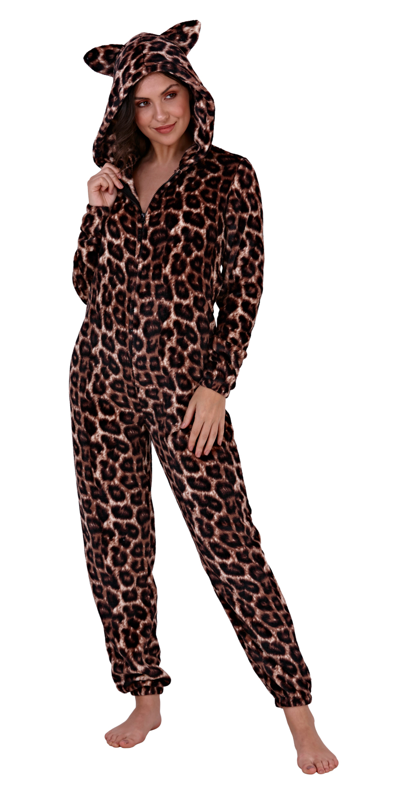 leopard print all in one jumpsuit