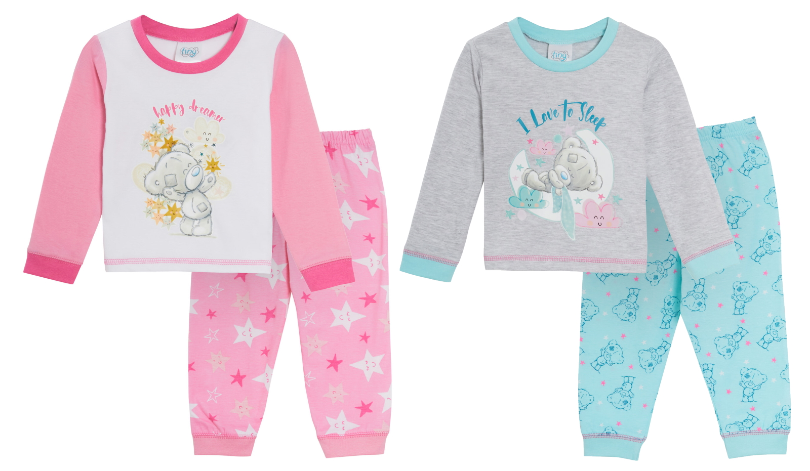 Me To You Baby Boys Tatty Teddy Pyjamas Toddlers Pjs Full Length Footless Nightwear Gift Set