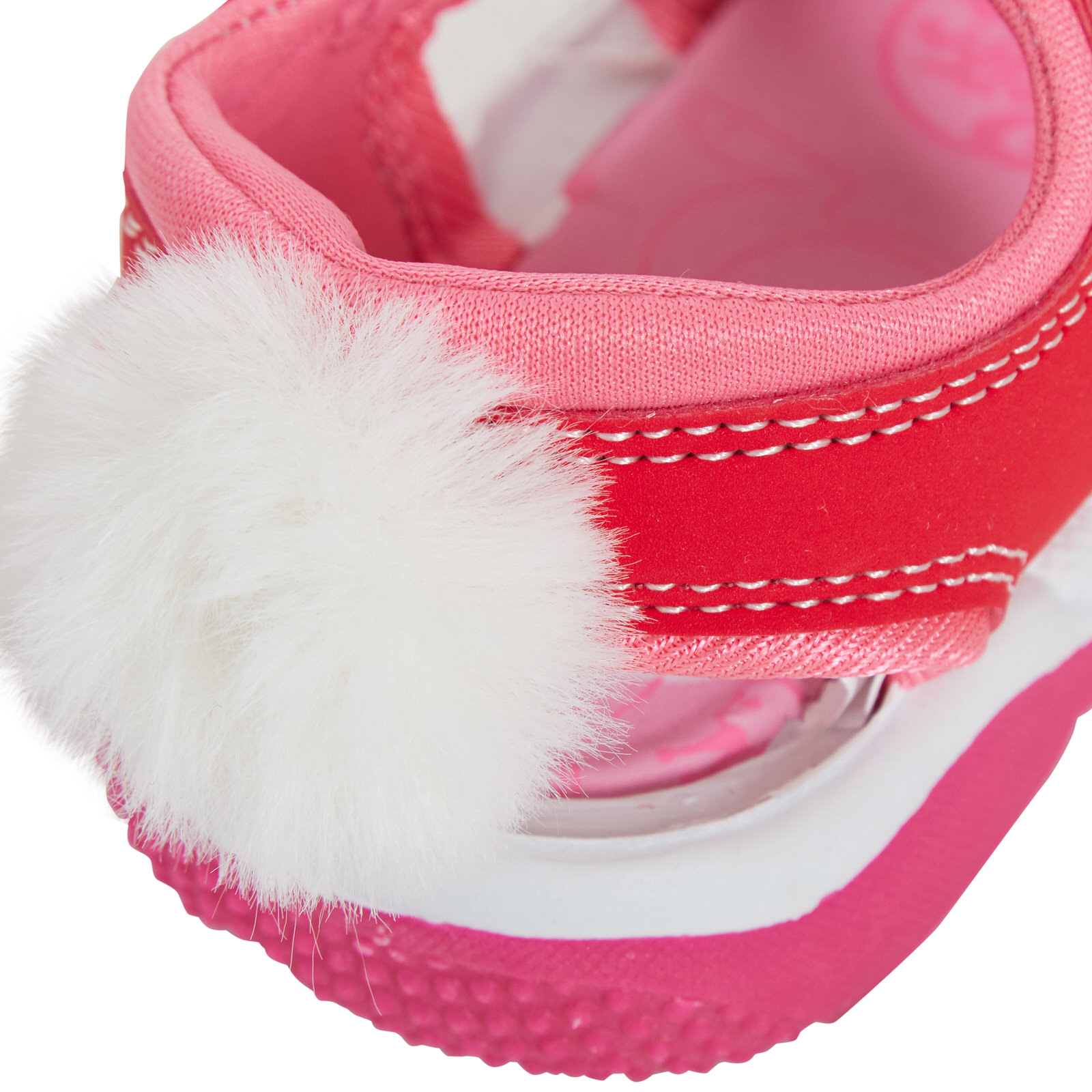 Girls Lily Bobtail Sports Sandals Kids 3D Bunny Rabbit Tail Summer Open Shoes - Picture 9 of 18
