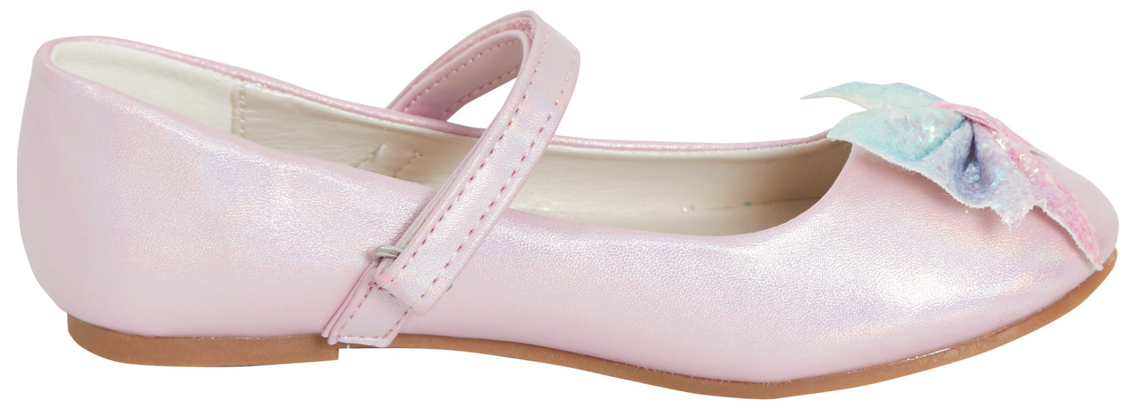 Handbag Matching Bag Set Ballet Pumps Girls Rainbow Glitter Bow Party Shoes