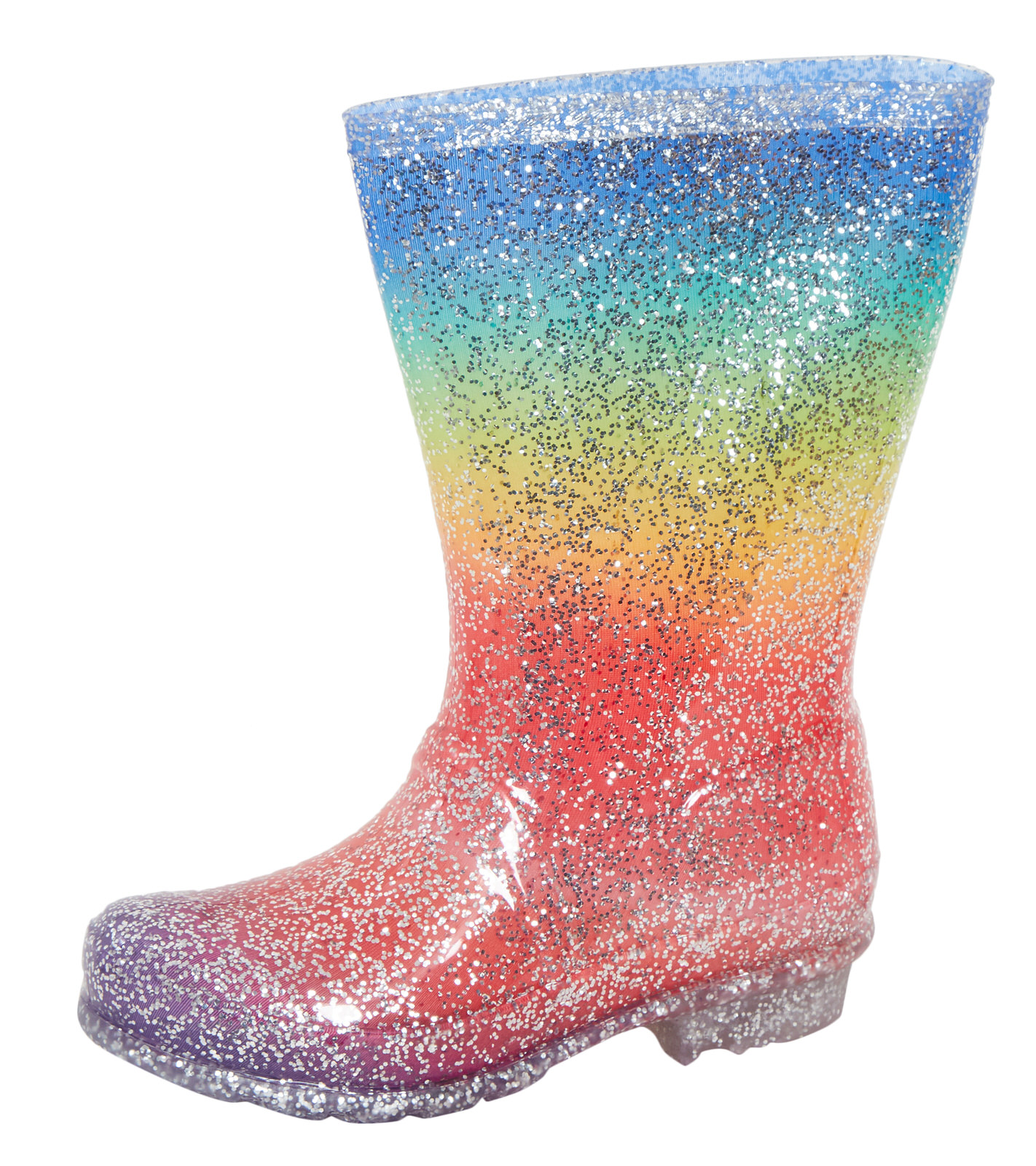 Girls Glitter Wellington Boots Kids Sparkle Snow Rain