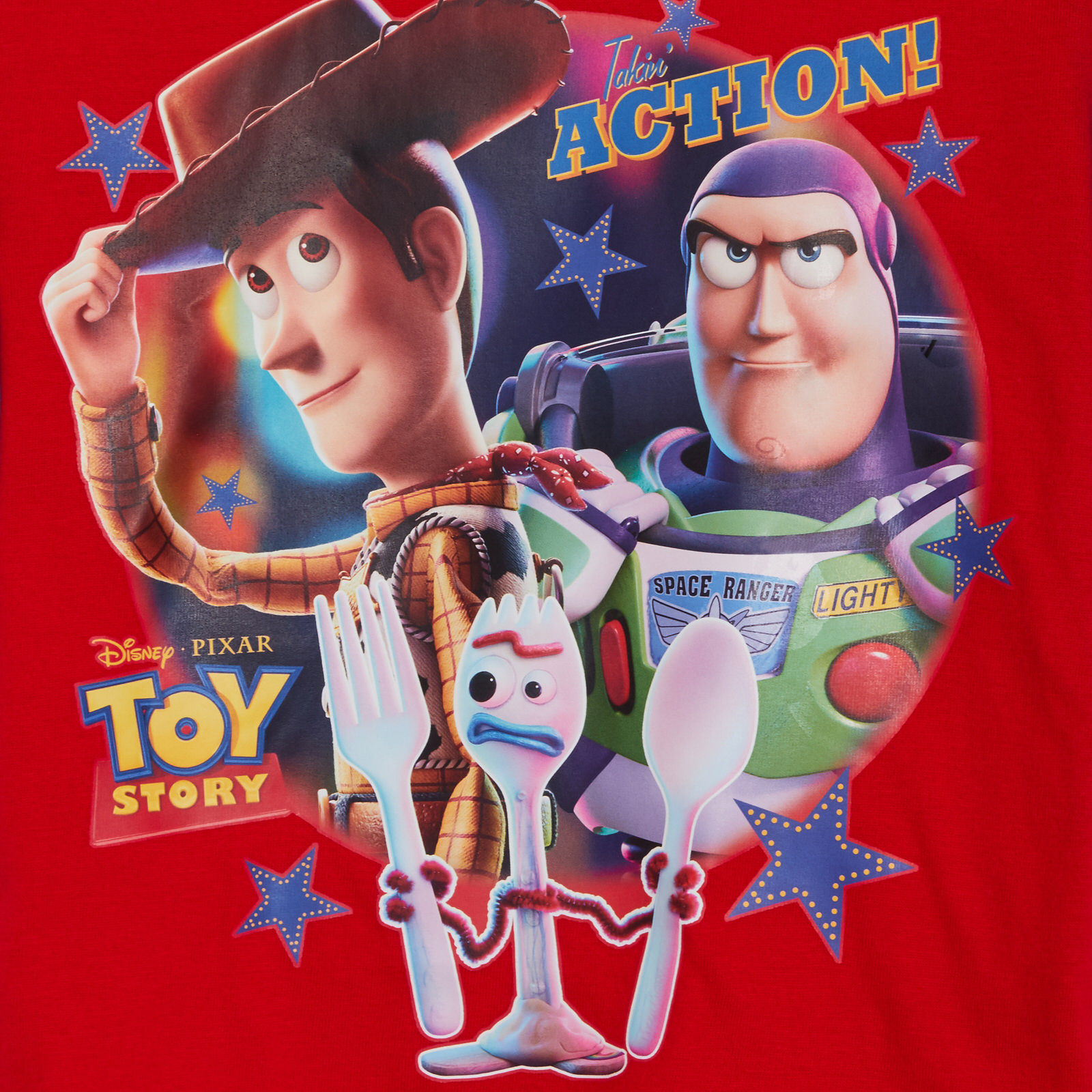 Boys Disney Toy Story 4 Short Pyjamas Kids Buzz Woody Shortie Pjs Nightwear Set - Picture 7 of 8
