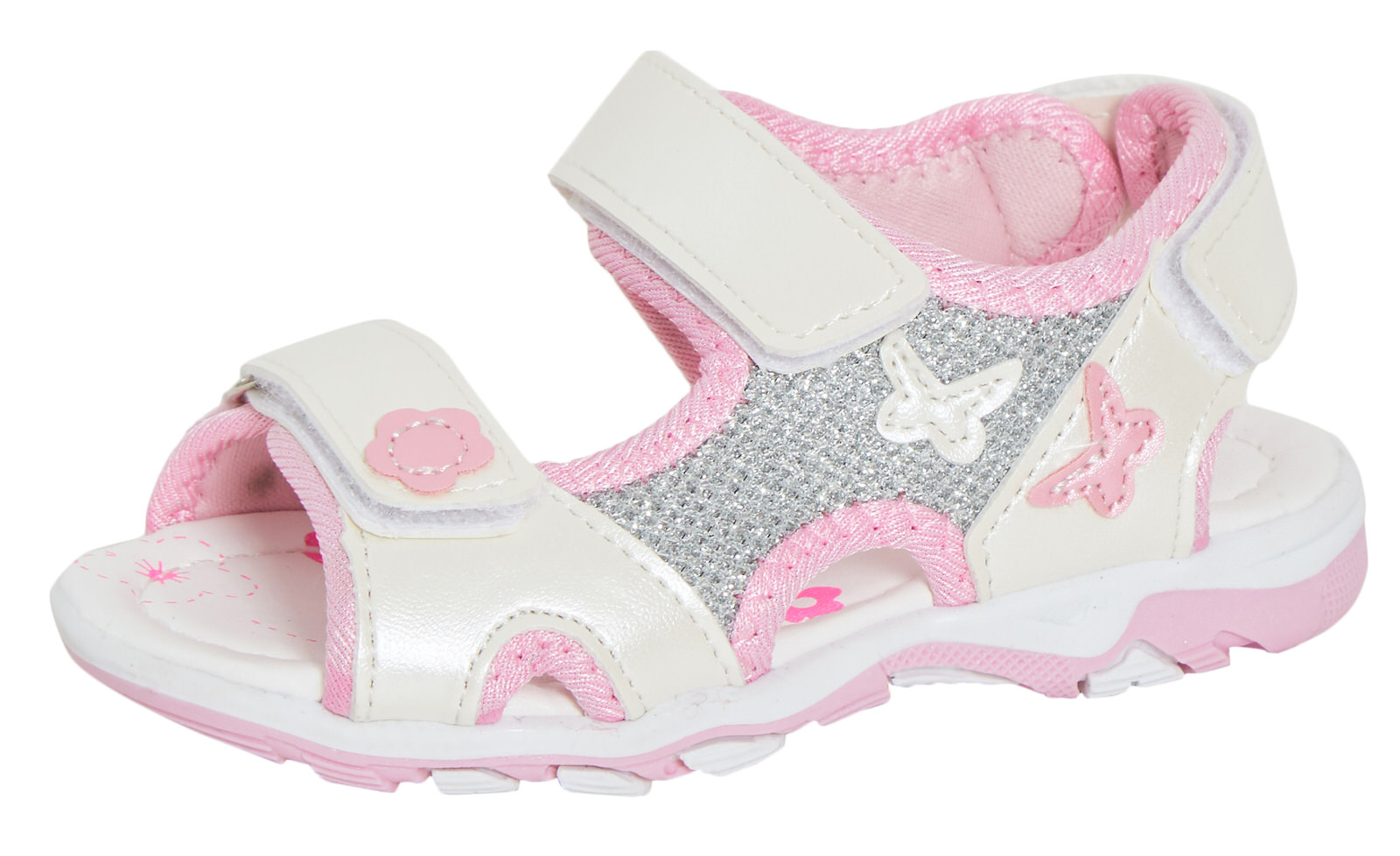 Girls Butterfly Sports Sandals Fully Adjustable Strappy Summer Shoes Holiday - Picture 58 of 64