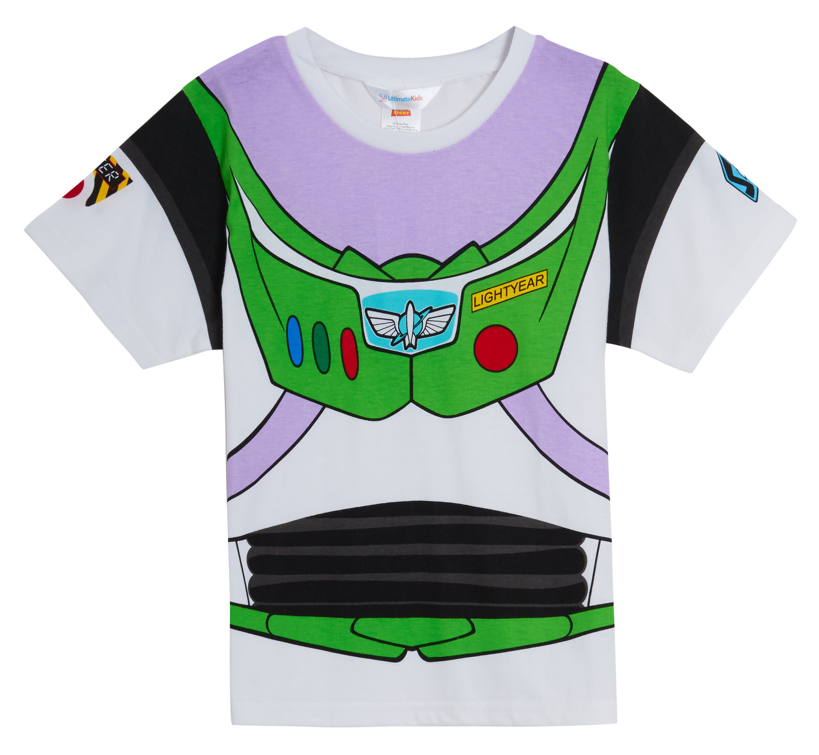 Boys Buzz Lightyear Glow In The Dark Short Pyjamas Kids Toy Story Dress Up Pjs - Picture 9 of 14