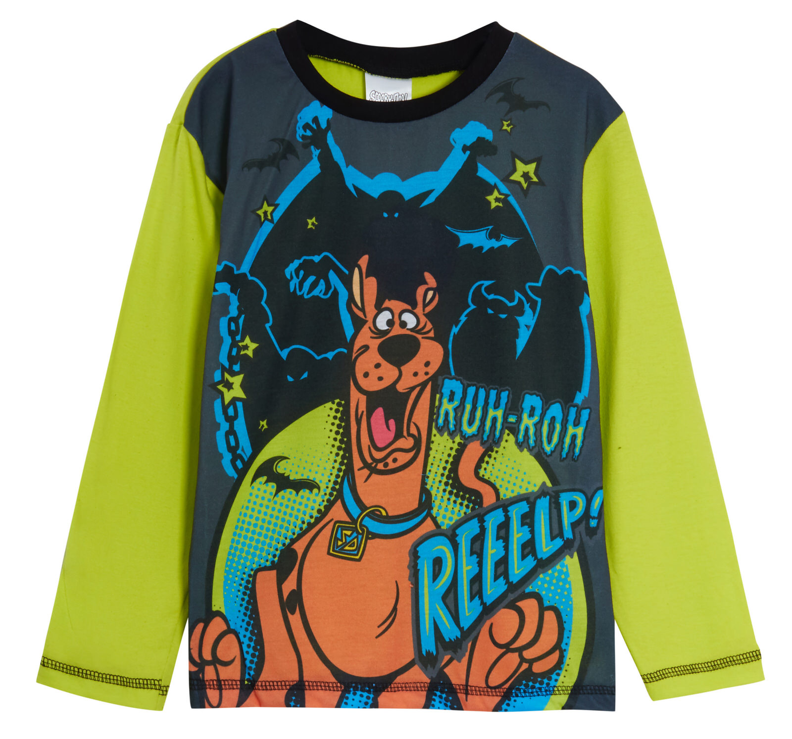 Boys Scooby Doo Full Length Pyjamas Kids Character 2 Piece Pj Set Nightwear Size - Picture 7 of 10