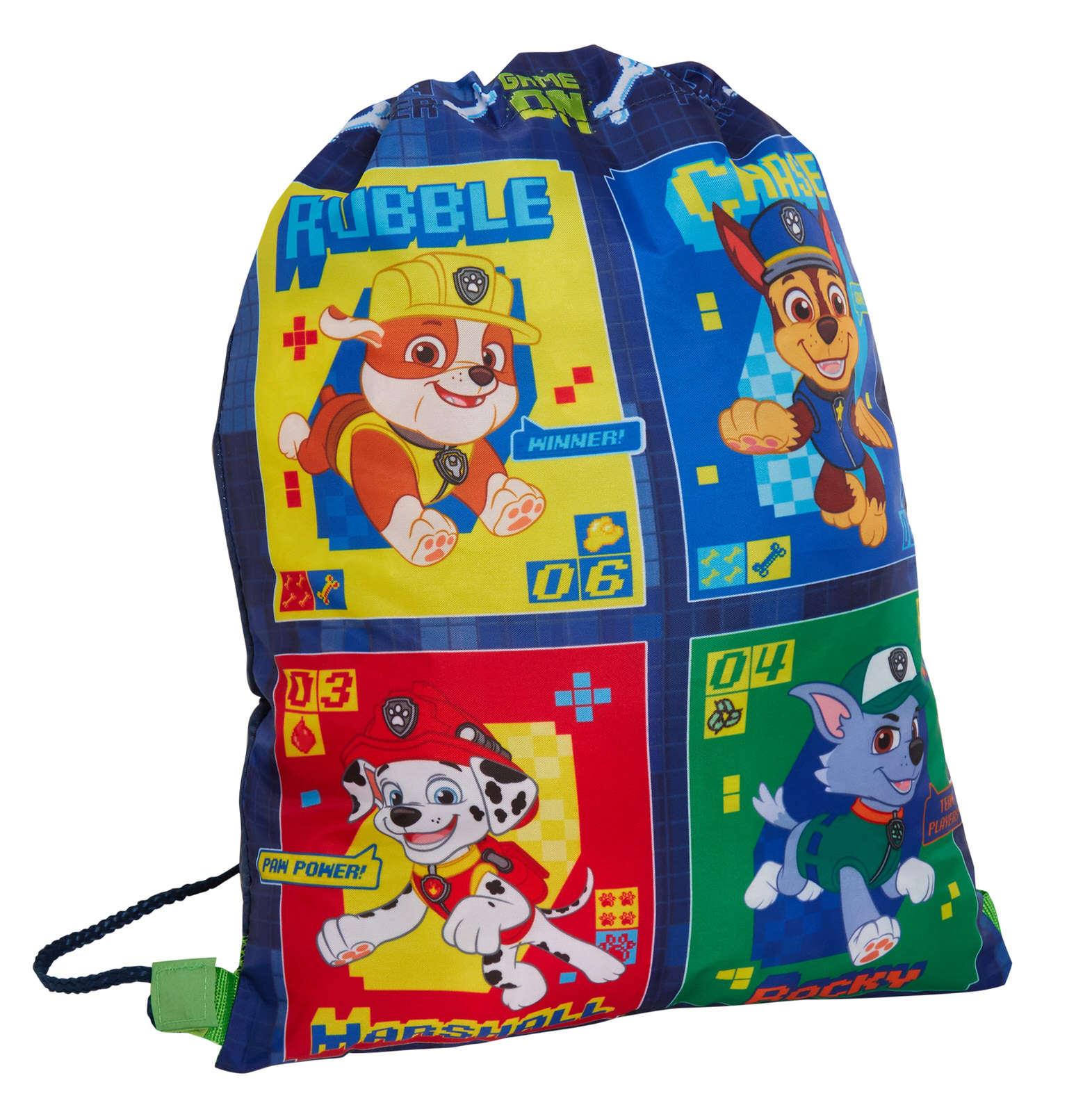 Boys Paw Patrol Drawstring Gym Bag Kids Chase Marshall Nursery School Swim Ebay Boys Paw Patrol Drawstring Gym Bag Kids