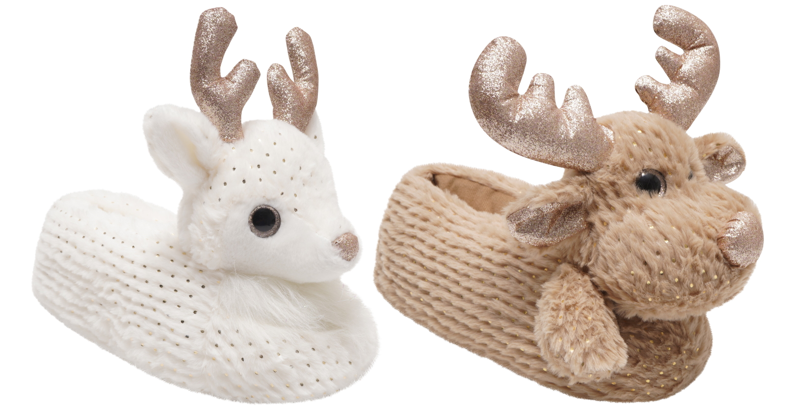 ladies reindeer slippers