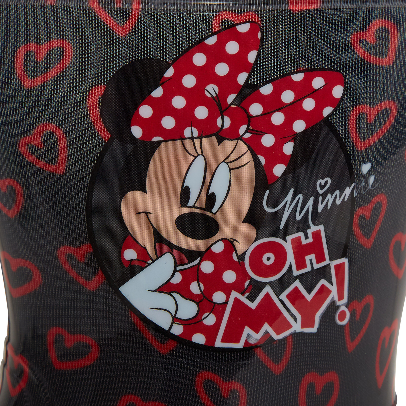 GIRLS DISNEY MINNIE Mouse Light Up Wellington Boots Kids Rain Snow