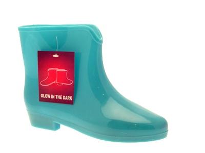 WOMENS LADIES ANKLE GLOW IN THE DARK WELLIES WELLINGTON FESTIVAL RAIN BOOTS 3-8 - Picture 6 of 25