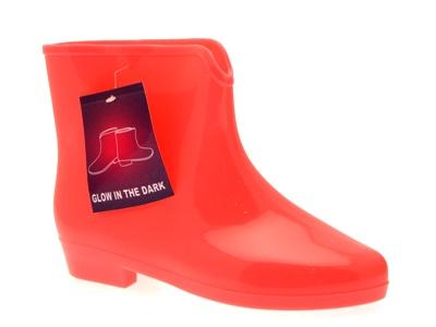 WOMENS LADIES ANKLE GLOW IN THE DARK WELLIES WELLINGTON FESTIVAL RAIN BOOTS 3-8 - Picture 21 of 25