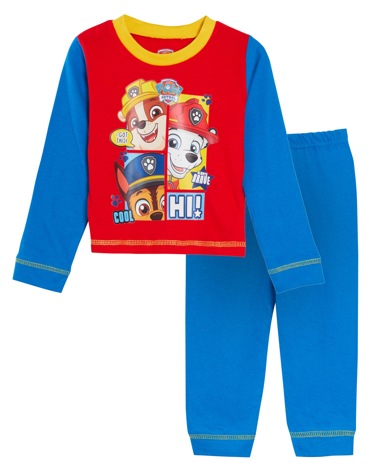 Nickelodeon Paw Patrol Pyjamas Boys Girls 2 Piece Full Length Pjs Set Kids Size - Picture 23 of 36