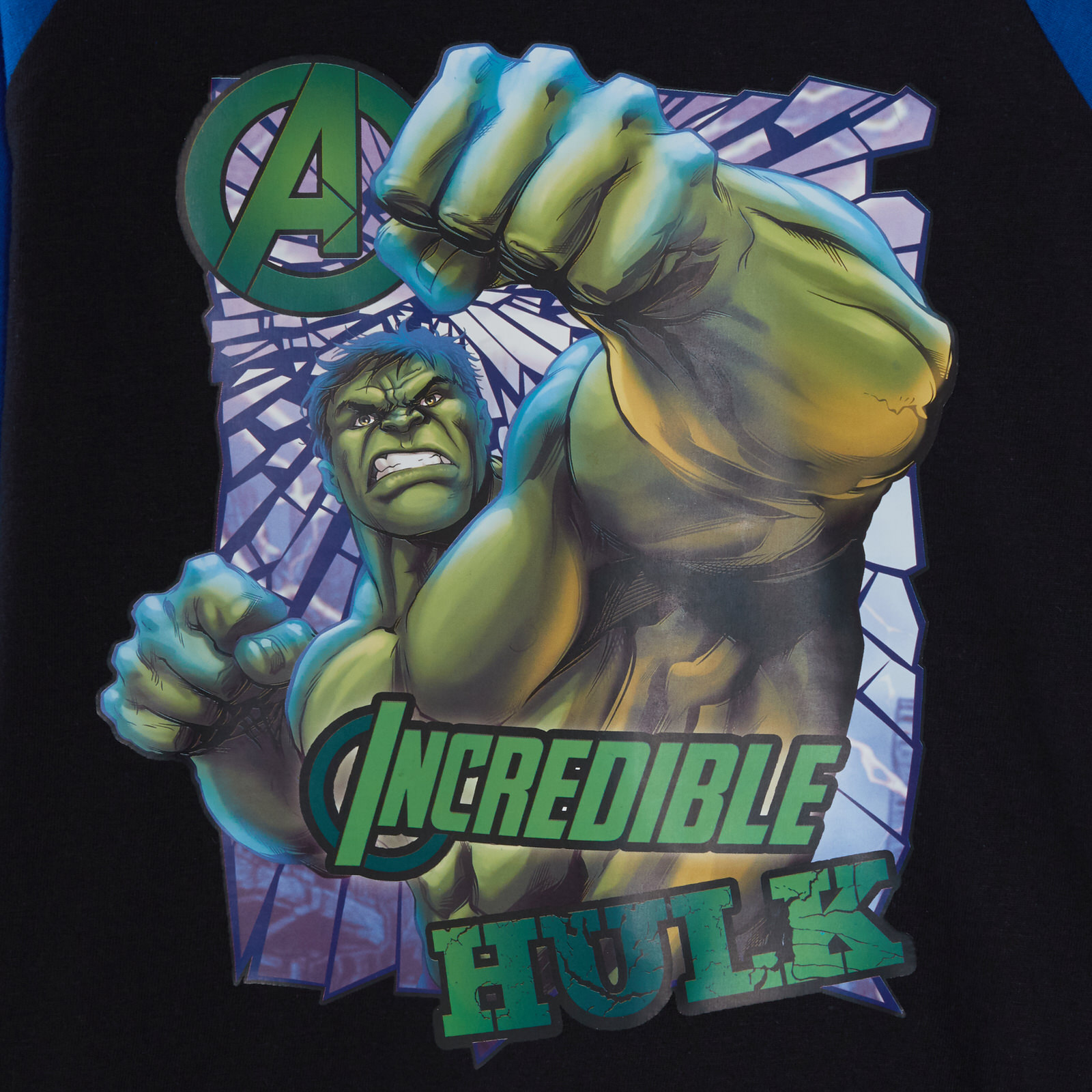 Boys Incredible Hulk Pyjamas Kids Marvel Avengers Full Length Pjs Set