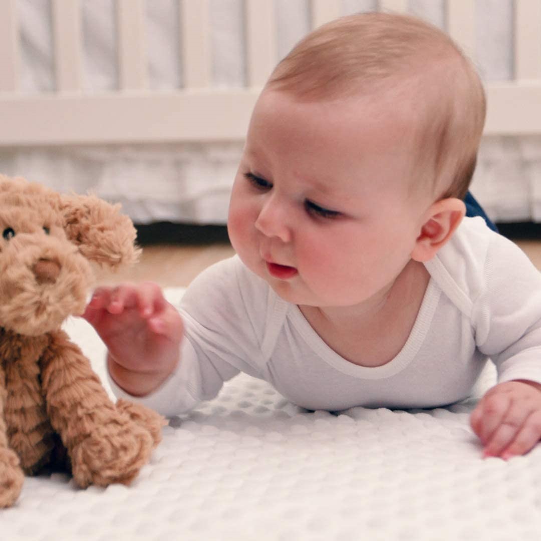 Newborn Boys Girls Baby Blanket 2 Pack Luxury Bubble Fleece Wrap Grey + White - Picture 8 of 8