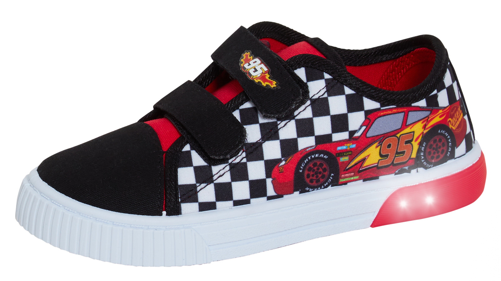 DISNEY CARS LIGHT Up Toile Pompes 