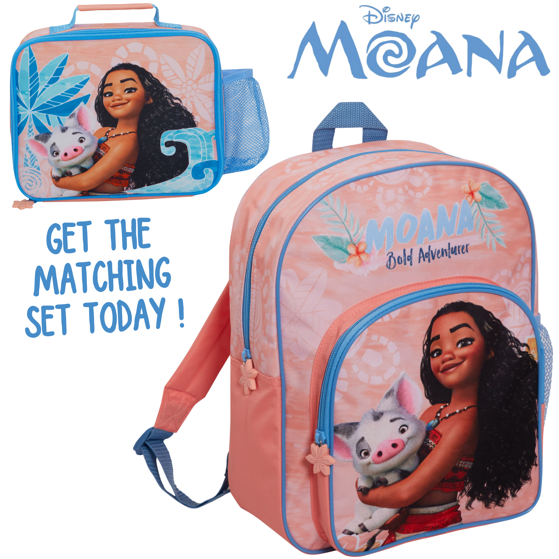 Disney Moana Bag Girls Backpack for Kids School Bag Travel Sports Bag Rucksack - Picture 14 of 19
