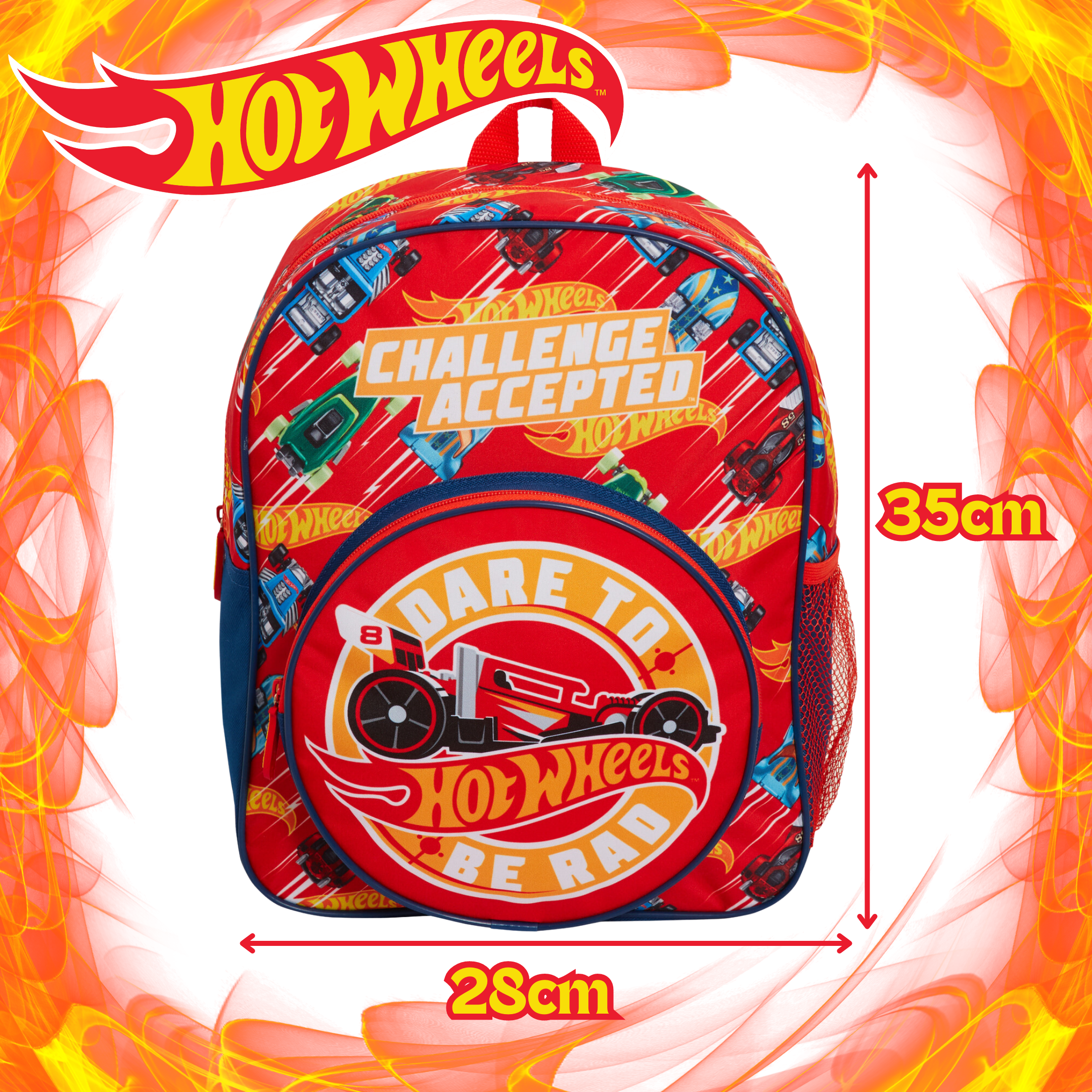 Hot Wheels Backpack Toy Cars Bag for Kids Travel Sports Back to School Rucksack - Picture 12 of 19