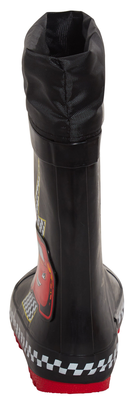 Disney Cars Wellington Boots Boys Tie Top Wellies Lightning McQueen Rain Boots - Picture 5 of 6