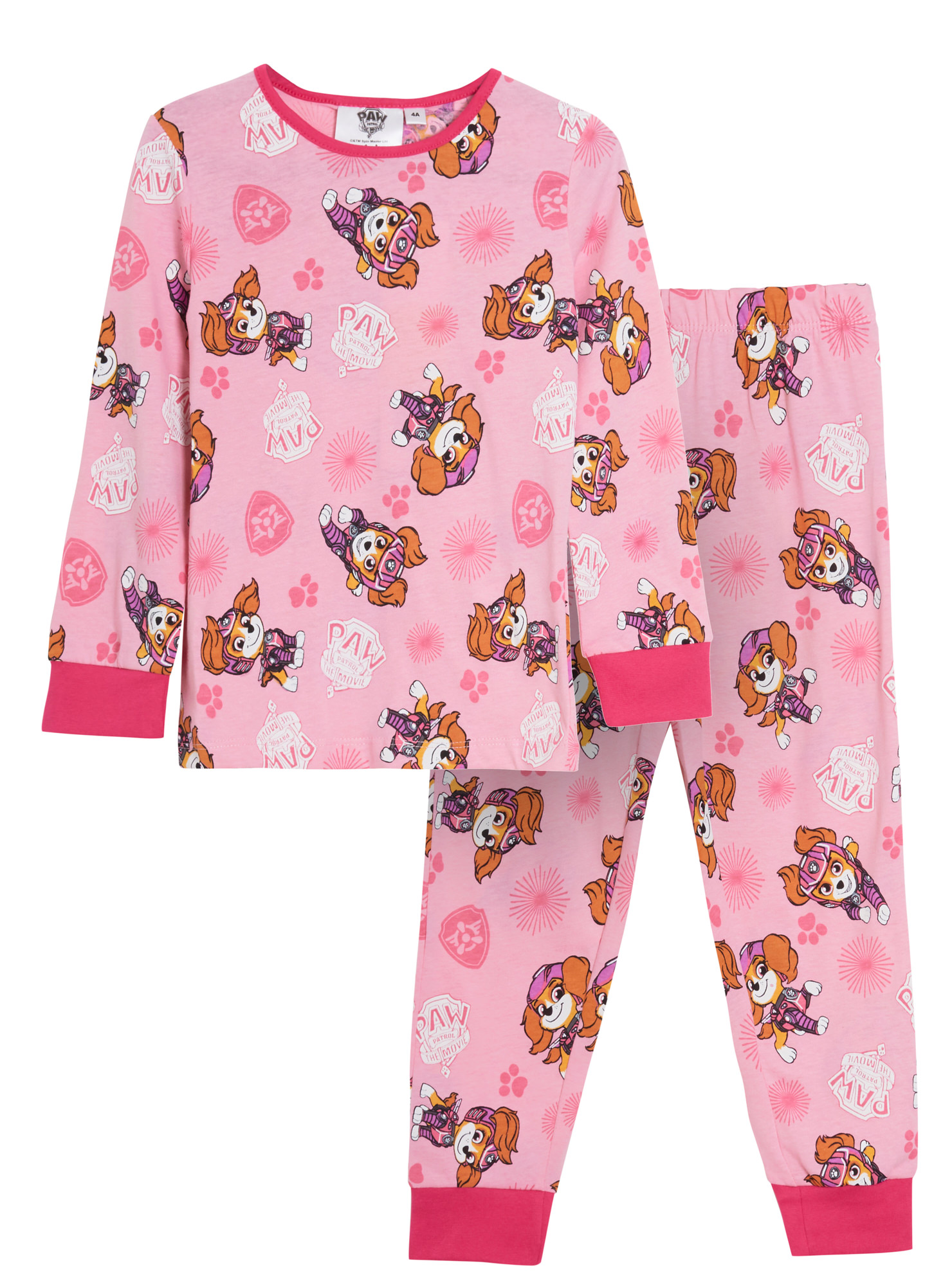 Girls Paw Patrol Pyjamas Kids Skye Full Length Long Pjs Nightwear Loungewear Set - Picture 7 of 22