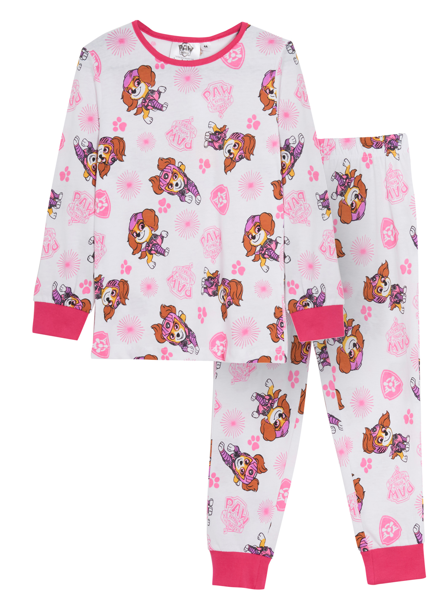 Girls Paw Patrol Pyjamas Kids Skye Full Length Long Pjs Nightwear Loungewear Set - Picture 19 of 22