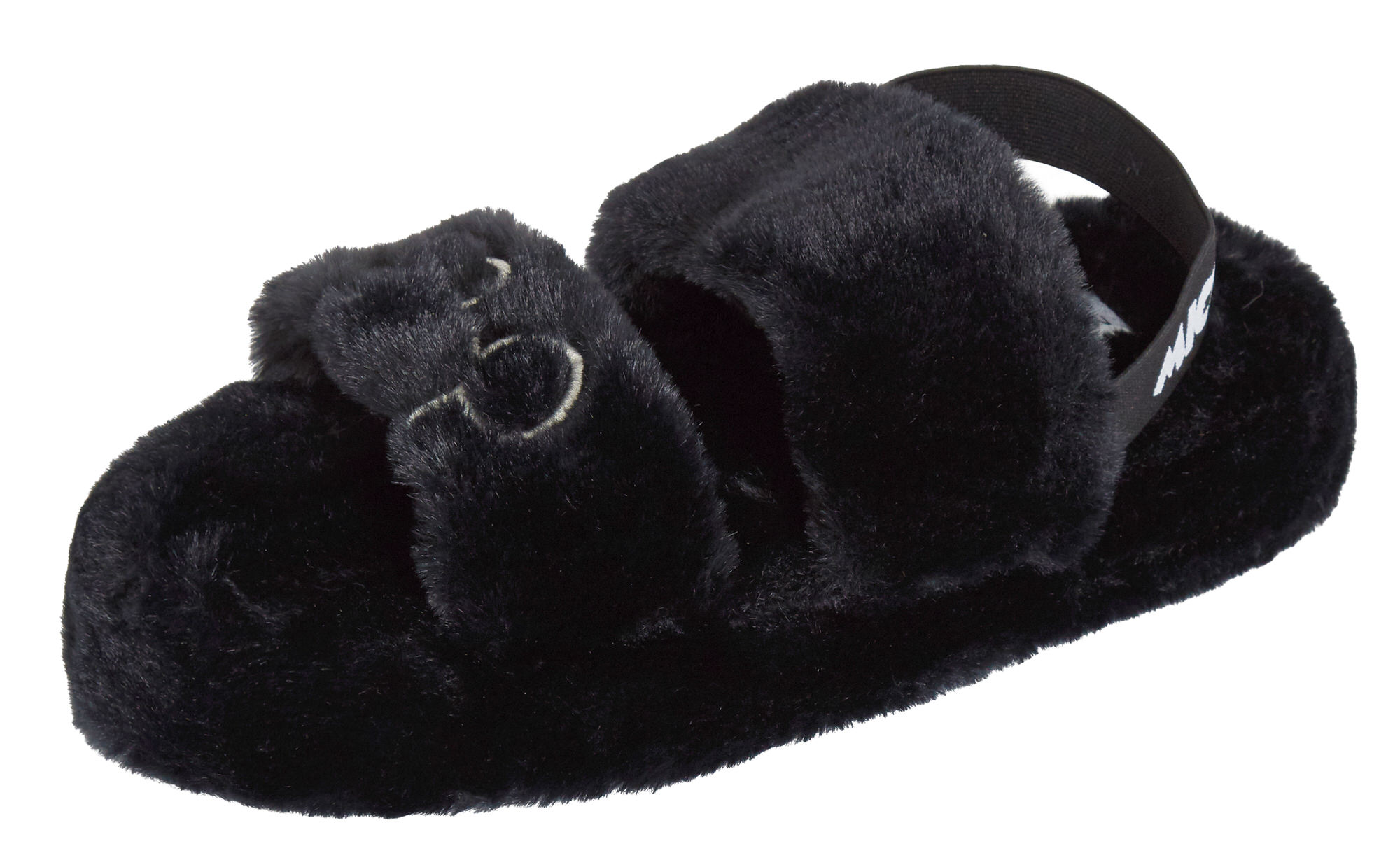 Womens Mickey Mouse Slippers Disney Faux Fur Sliders Lined Mule House Shoes 