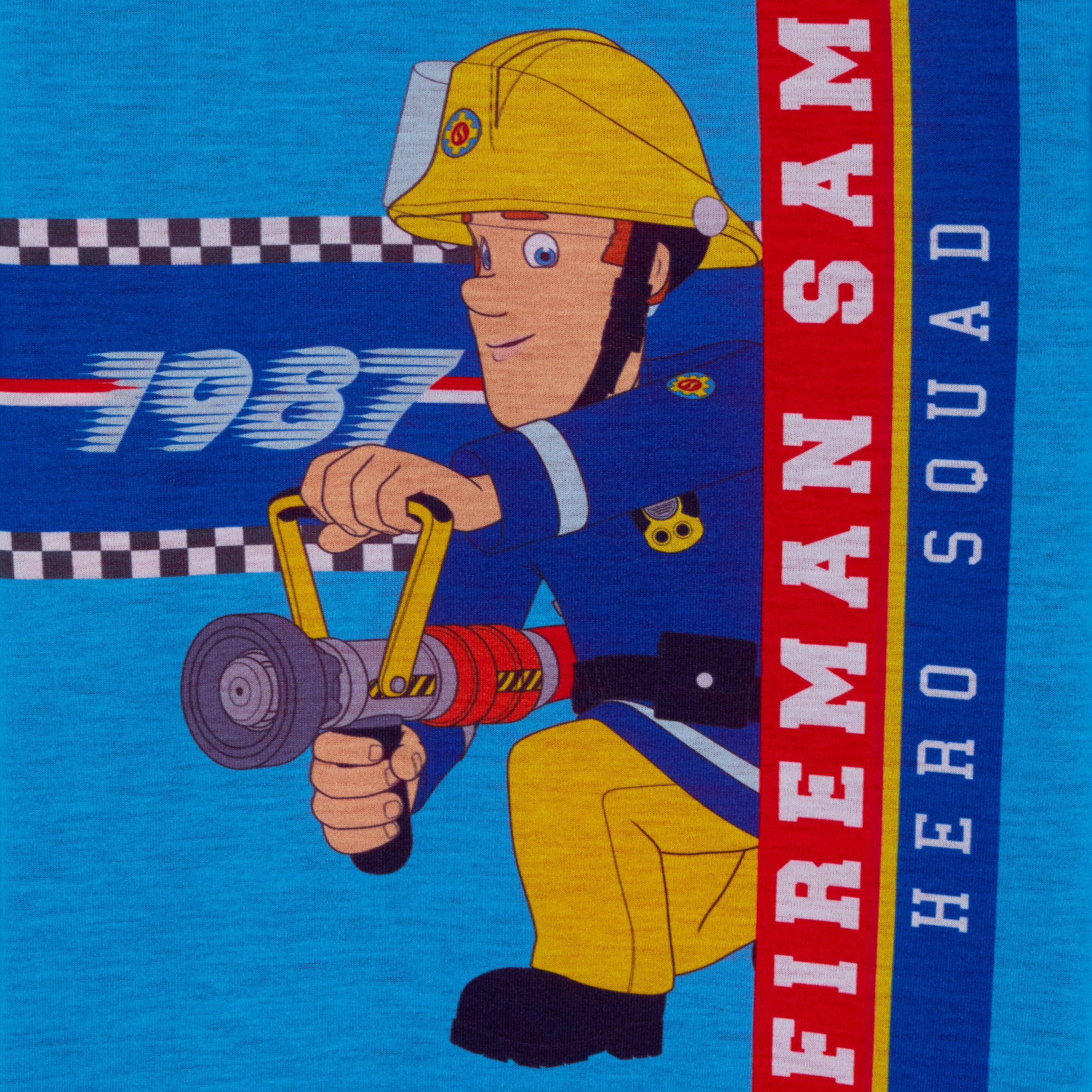 Fireman Sam Boys Short Pyjamas Kids Fire Man Shortie Pjs For Boys Nightwear Set - Picture 14 of 17