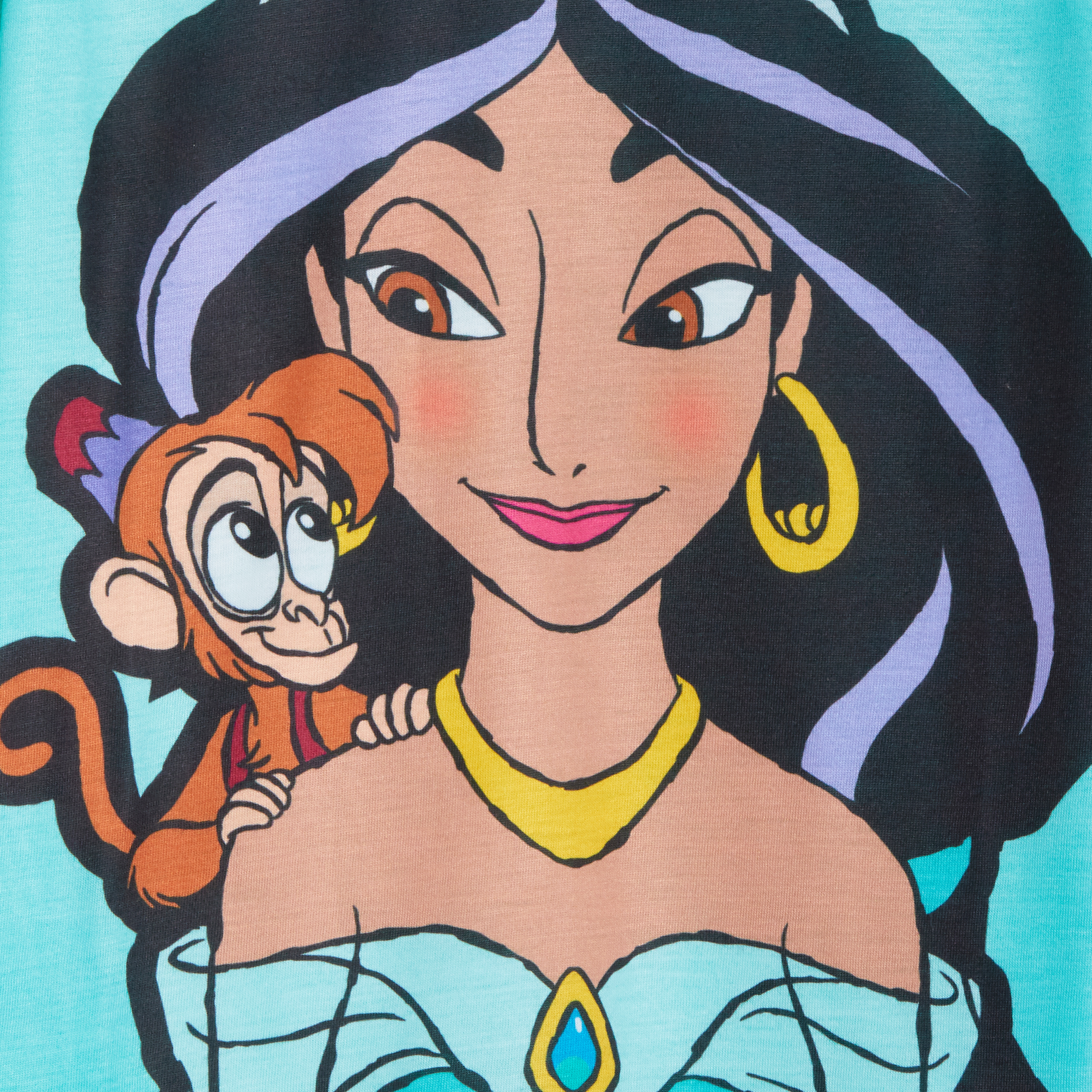 Girls 3 Pack Disney Princess T-Shirts Kids Jasmine Moana Rapunzel Dress Up Top - Picture 17 of 49