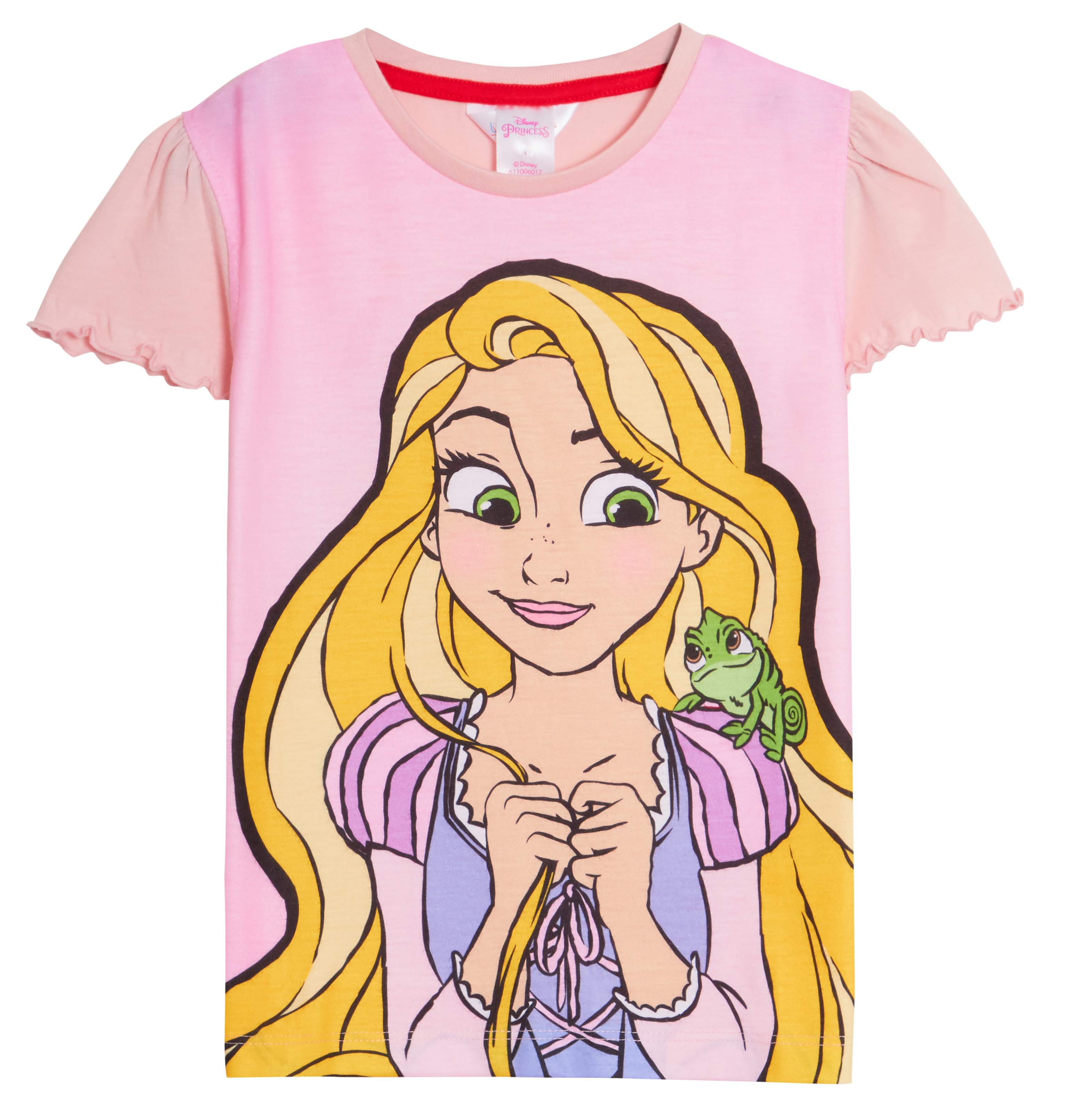 Girls 3 Pack Disney Princess T-Shirts Kids Jasmine Moana Rapunzel Dress Up Top - Picture 41 of 49