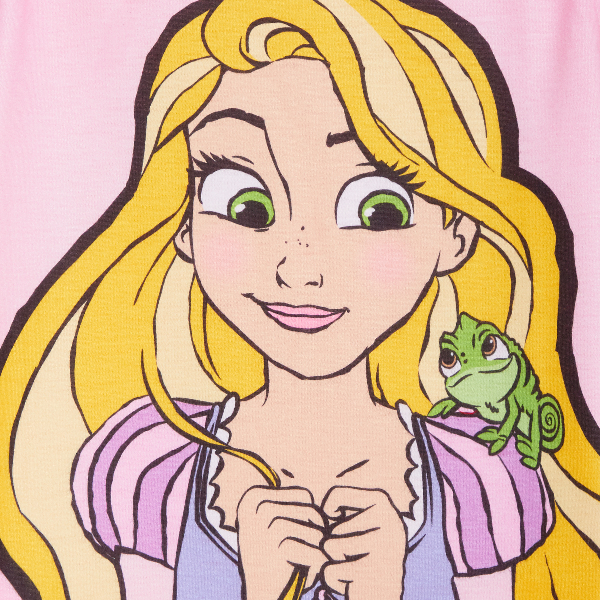 Girls 3 Pack Disney Princess T-Shirts Kids Jasmine Moana Rapunzel Dress Up Top - Picture 49 of 49