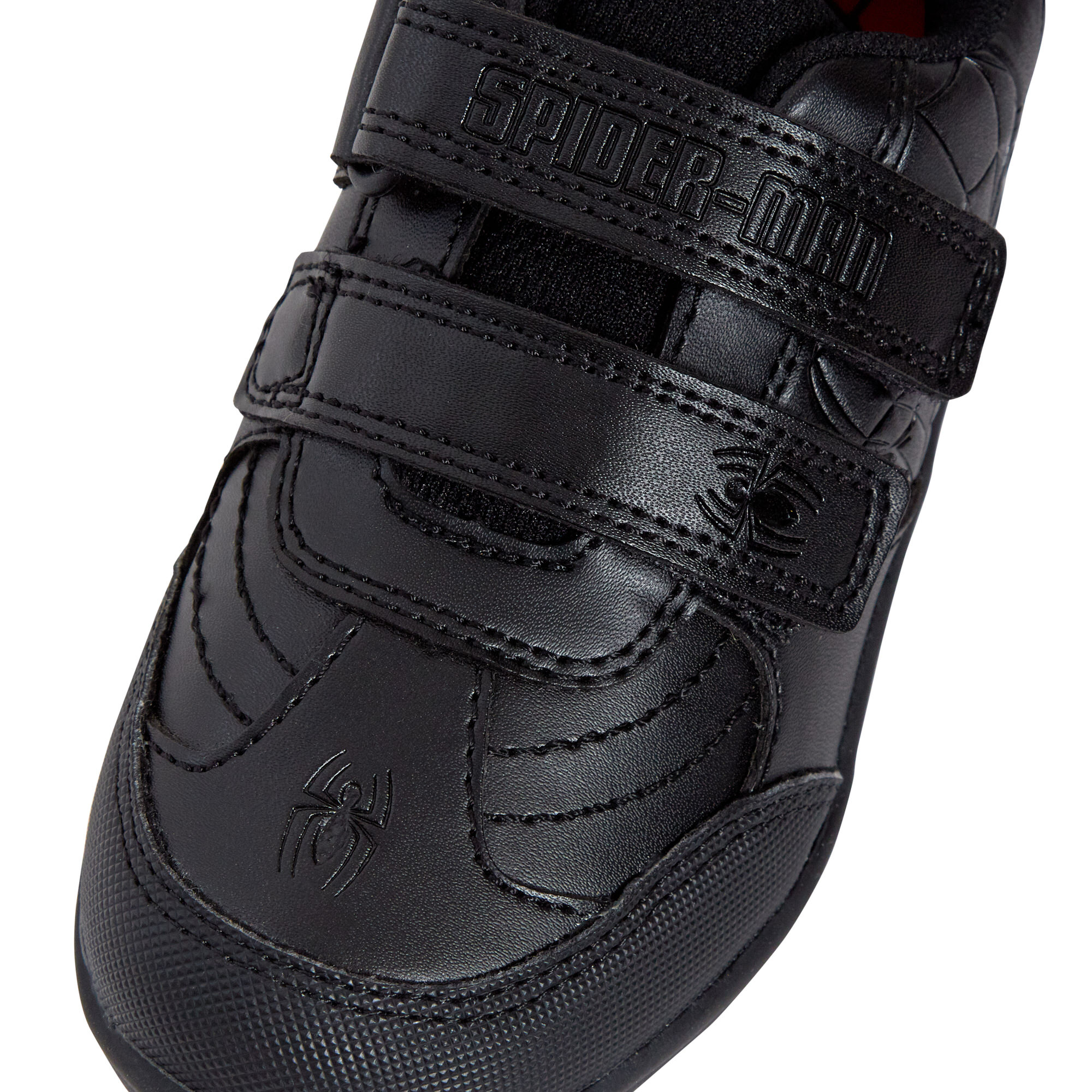 Spiderman Boys School Shoes For Kids Black Trainers Shoes Easy Touch Fastening - Picture 62 of 109