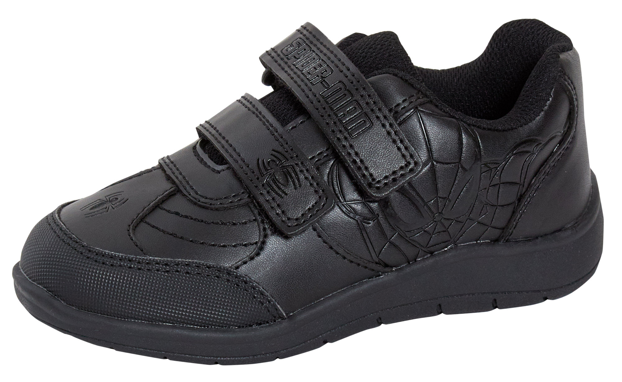 Spiderman Boys School Shoes For Kids Black Trainers Shoes Easy Touch Fastening - Picture 70 of 109
