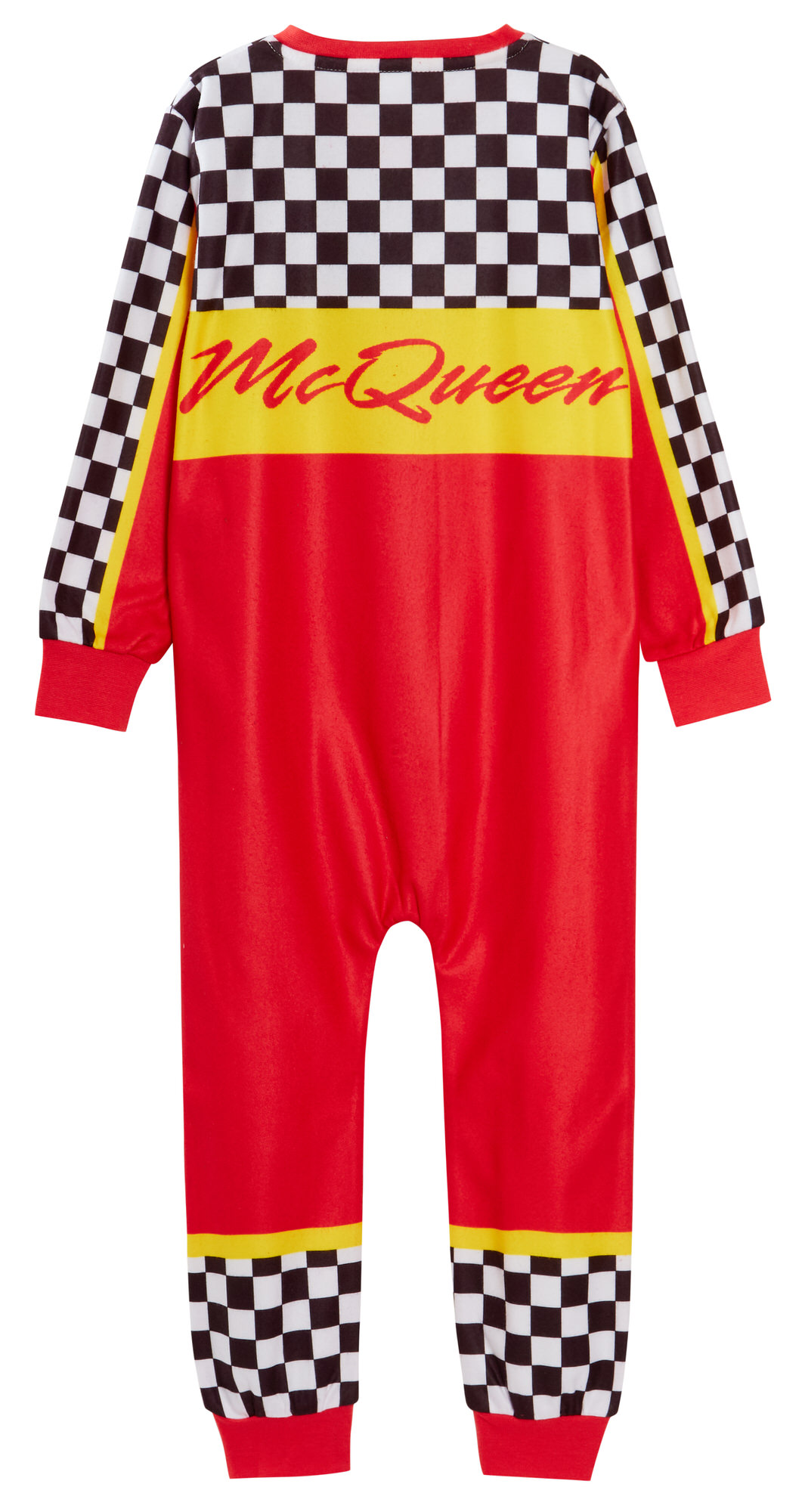 Boys Disney Cars Dress Up All In One Kids Lightning McQueen Fleece Sleepsuit Pjs - Picture 9 of 15
