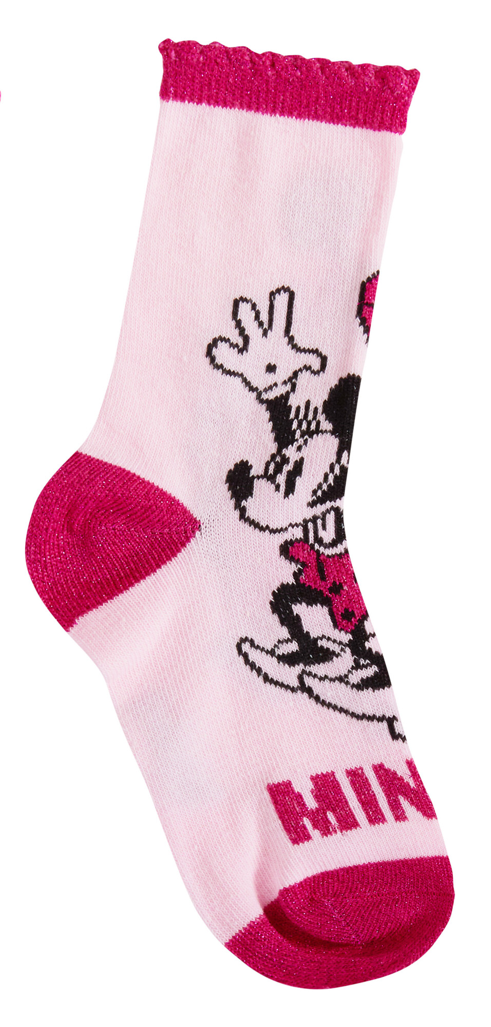 Minnie Mouse 3 Pack Socks Girls Disney Classics 100 Years Multipack Ankle Socks - Picture 18 of 34
