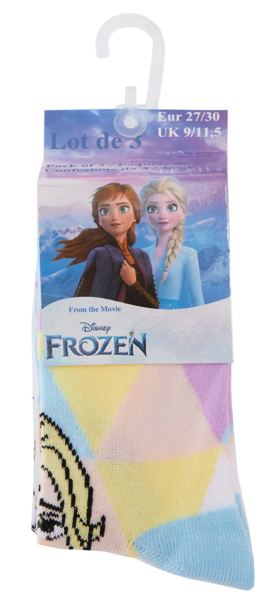 Girls Disney Frozen 3 Pack Socks Kids Elsa Multipack Ankle Socks For Kids Gift - Picture 32 of 32