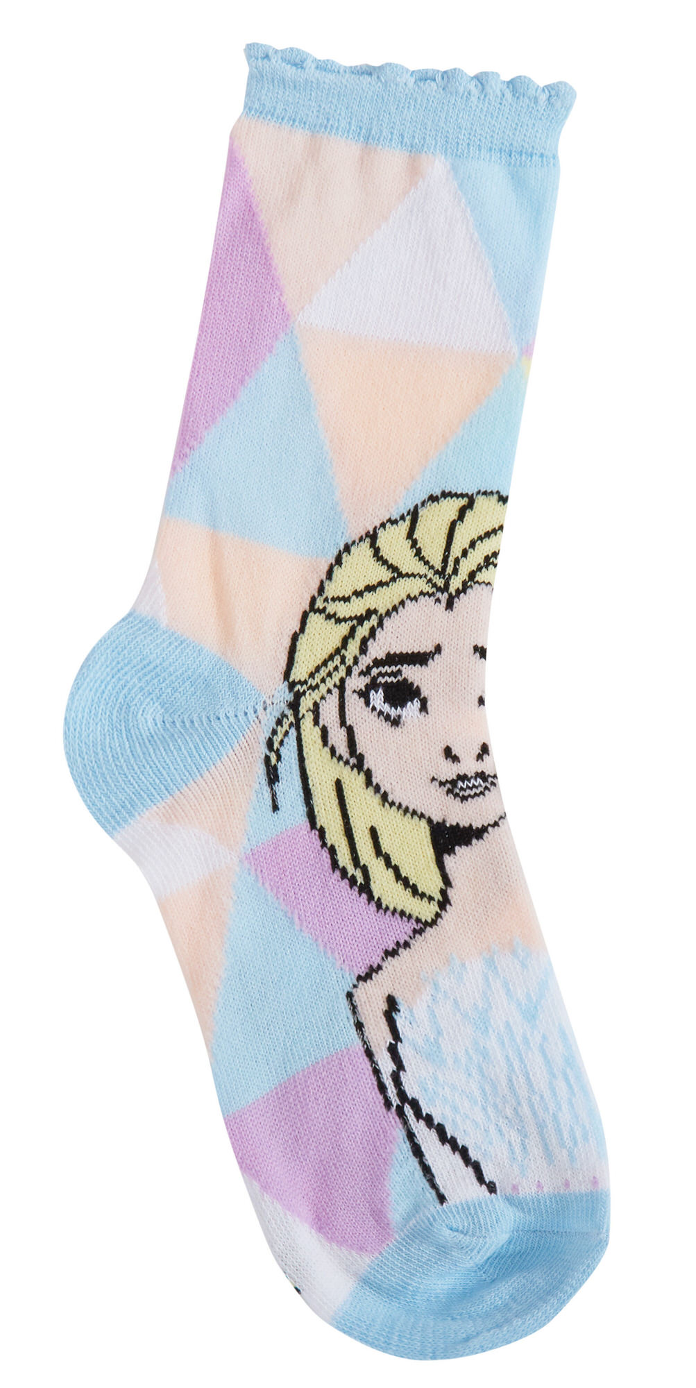 Girls Disney Frozen 3 Pack Socks Kids Elsa Multipack Ankle Socks For Kids Gift - Picture 30 of 32