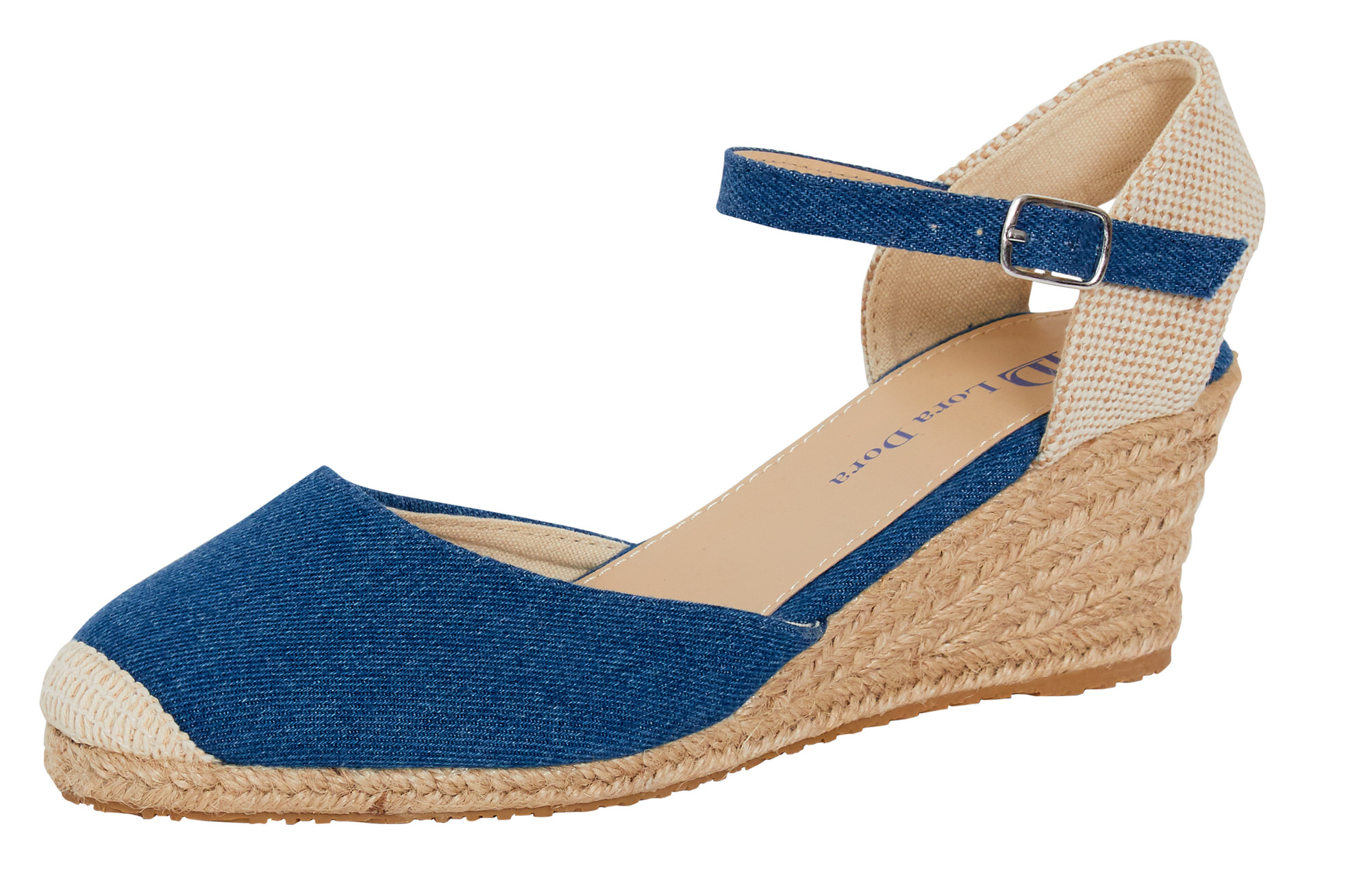 Damen Memory Foam Keilabsatz Sandalen Damen High Heel Hessische Wedges Sommerschuhe - Bild 10 von 88