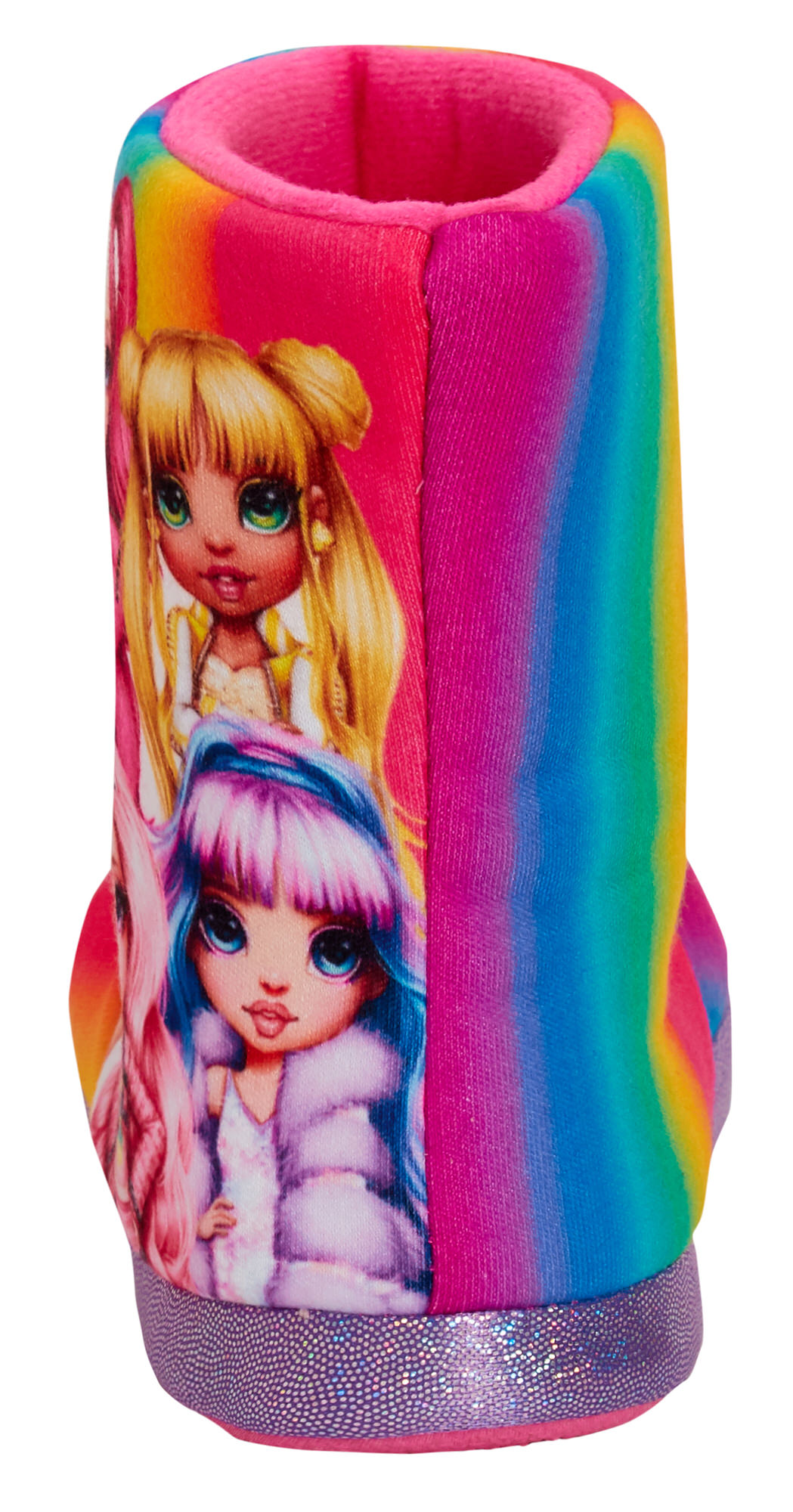 Girls Rainbow High Slipper Boots For Kids Slippers Fleece Booties House Shoes - Picture 25 of 27