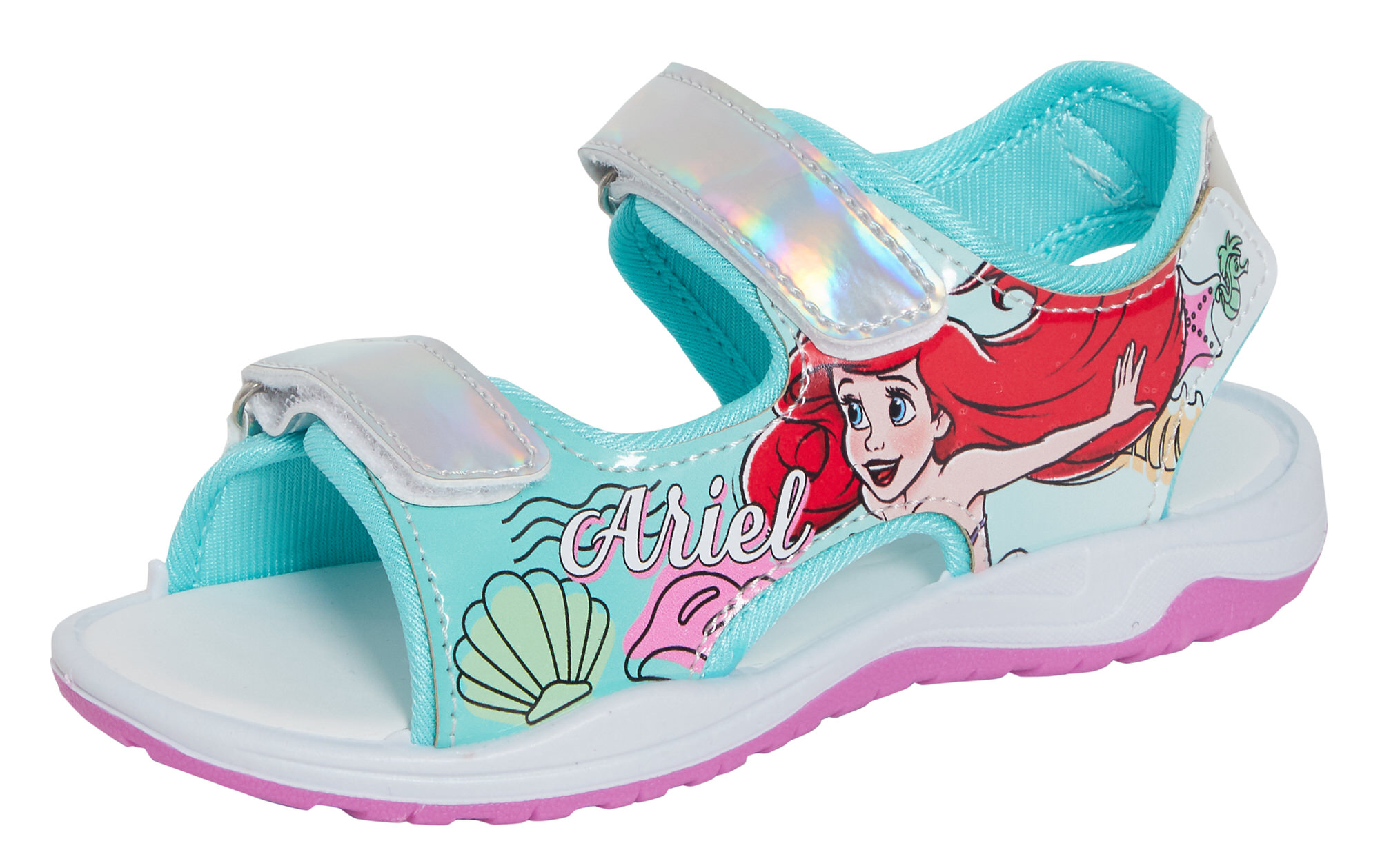 Girls Disney Little Mermaid Lightweight Sports Sandals Kids Ariel Summer Shoes