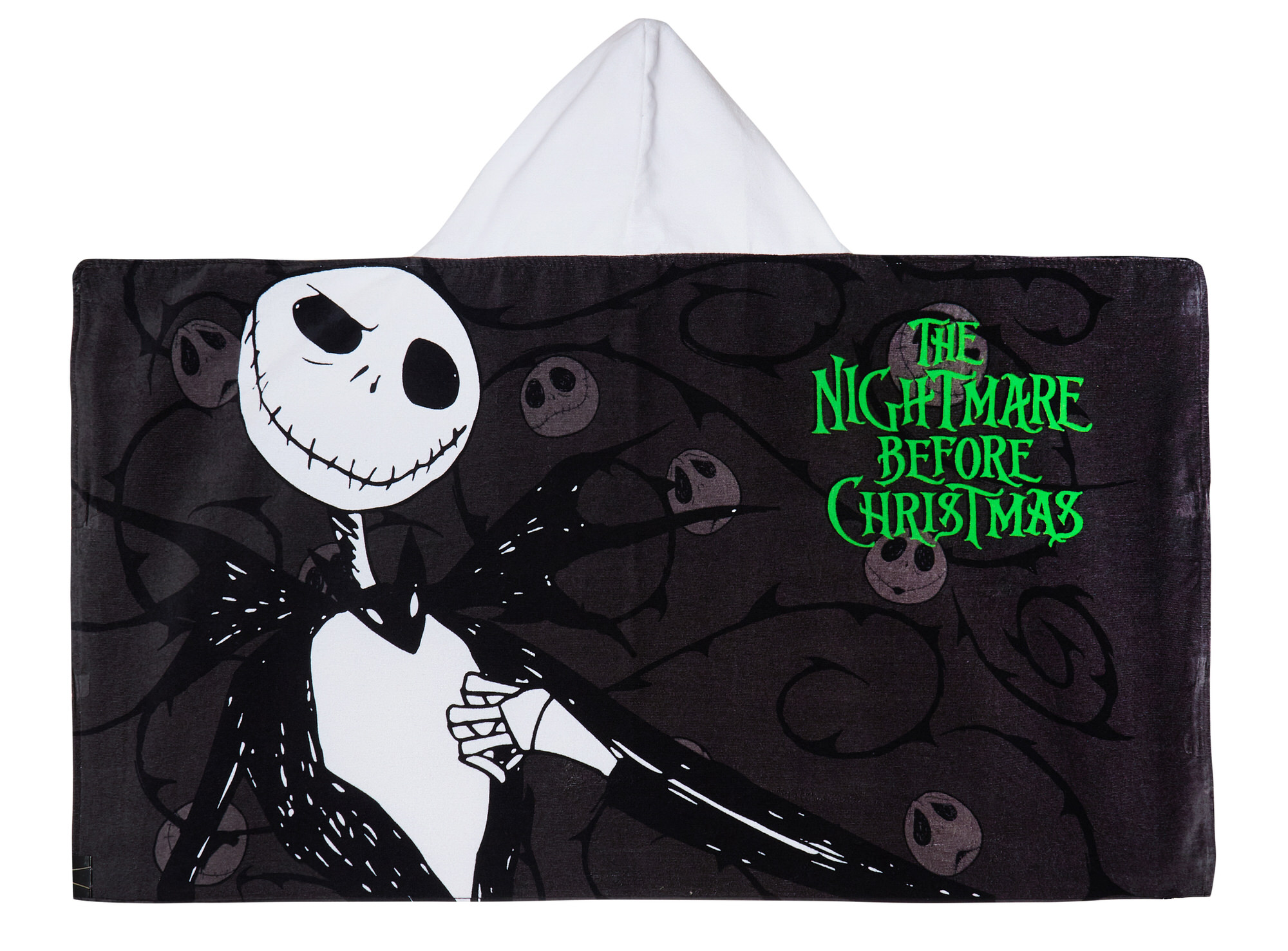 Nightmare Before Christmas Hooded Towel Poncho Beach Bath Towel Swimming Wrap - Picture 16 of 16