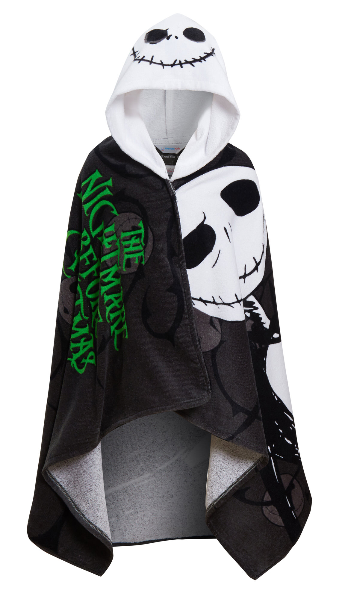 Nightmare Before Christmas Hooded Towel Poncho Beach Bath Towel Swimming Wrap - Picture 9 of 16
