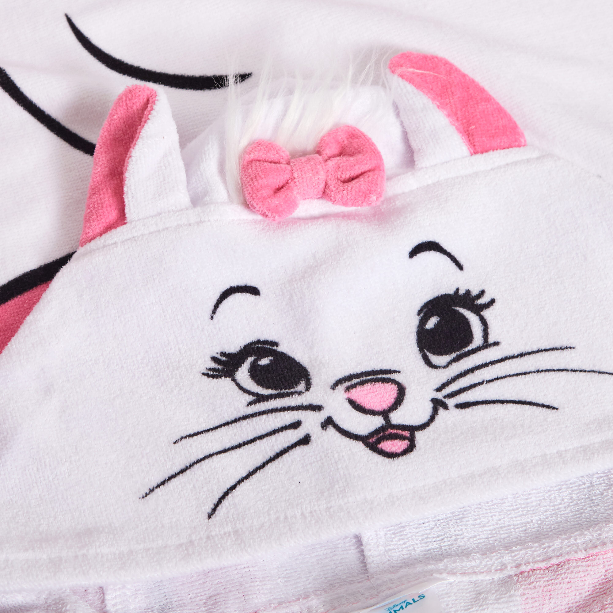 Disney Marie Hooded Towel Girls Poncho Aristocats Bath Beach Towel Swimming Wrap - Picture 8 of 10