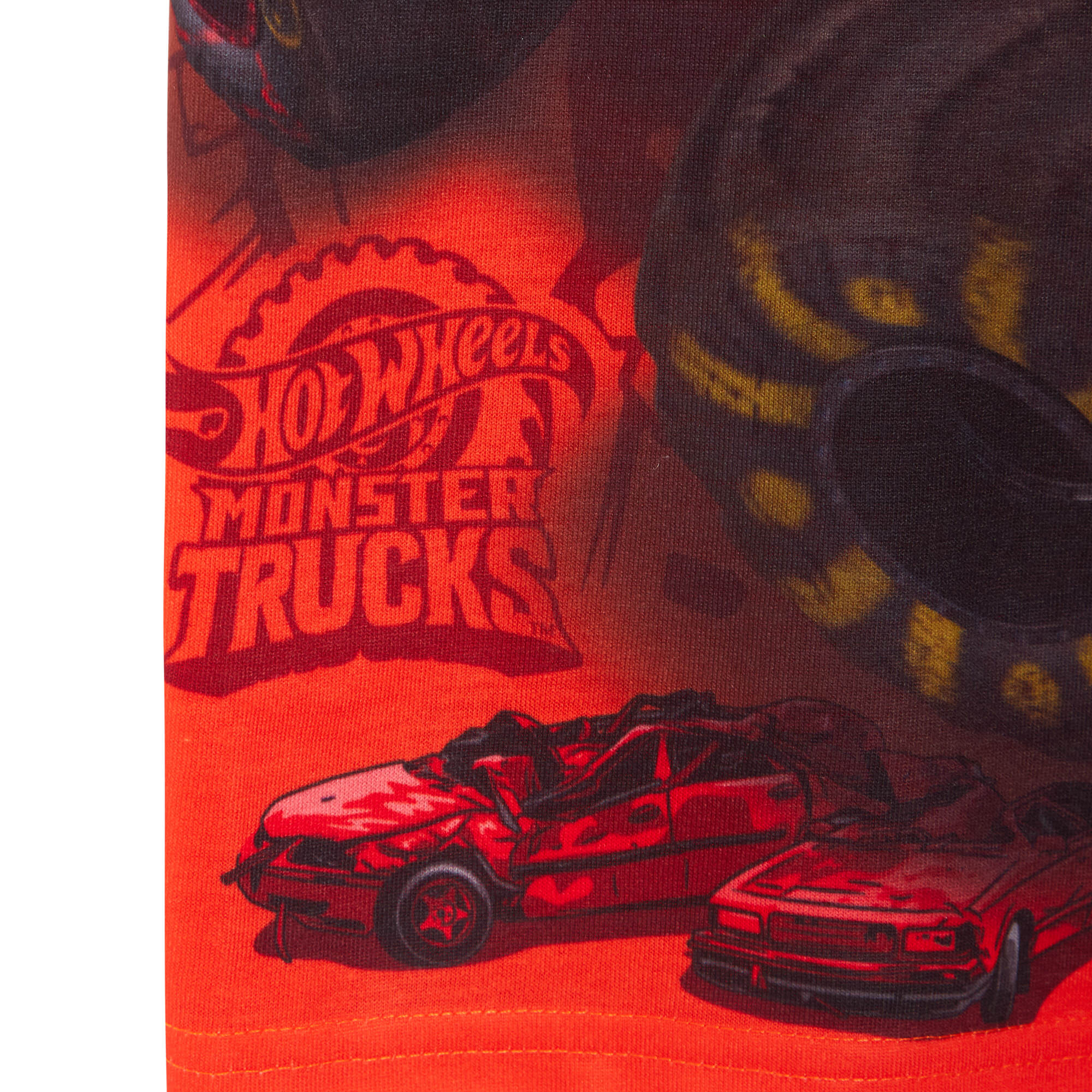 Boys 3 Pack Monster Trucks T-Shirts Kids Hot Wheels Multipack Short Summer Tees - Picture 17 of 21