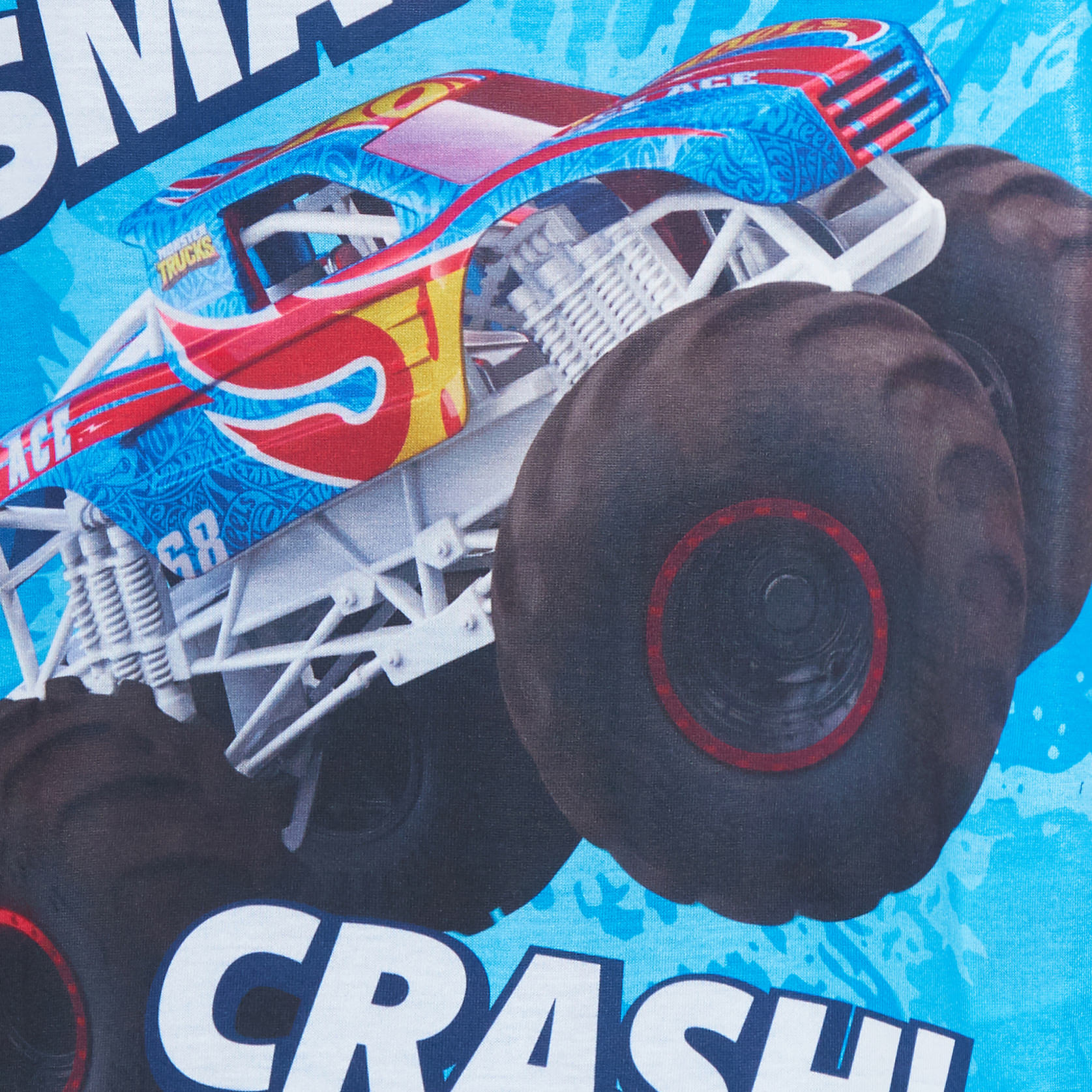 Boys 3 Pack Monster Trucks T-Shirts Kids Hot Wheels Multipack Short Summer Tees - Picture 15 of 21