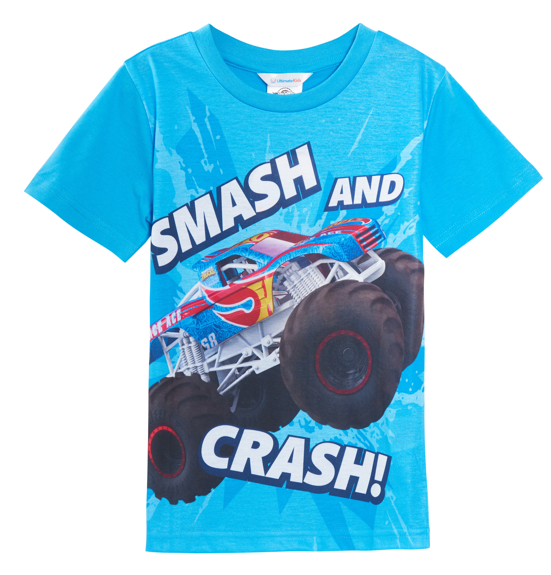 Boys 3 Pack Monster Trucks T-Shirts Kids Hot Wheels Multipack Short Summer Tees - Picture 21 of 21