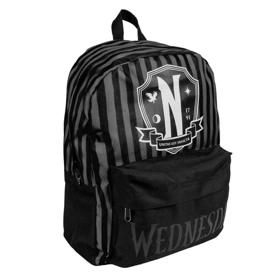 Wednesday Backpack for Kids Adults Teen Girls Black Rucksack Large Capacity Bag